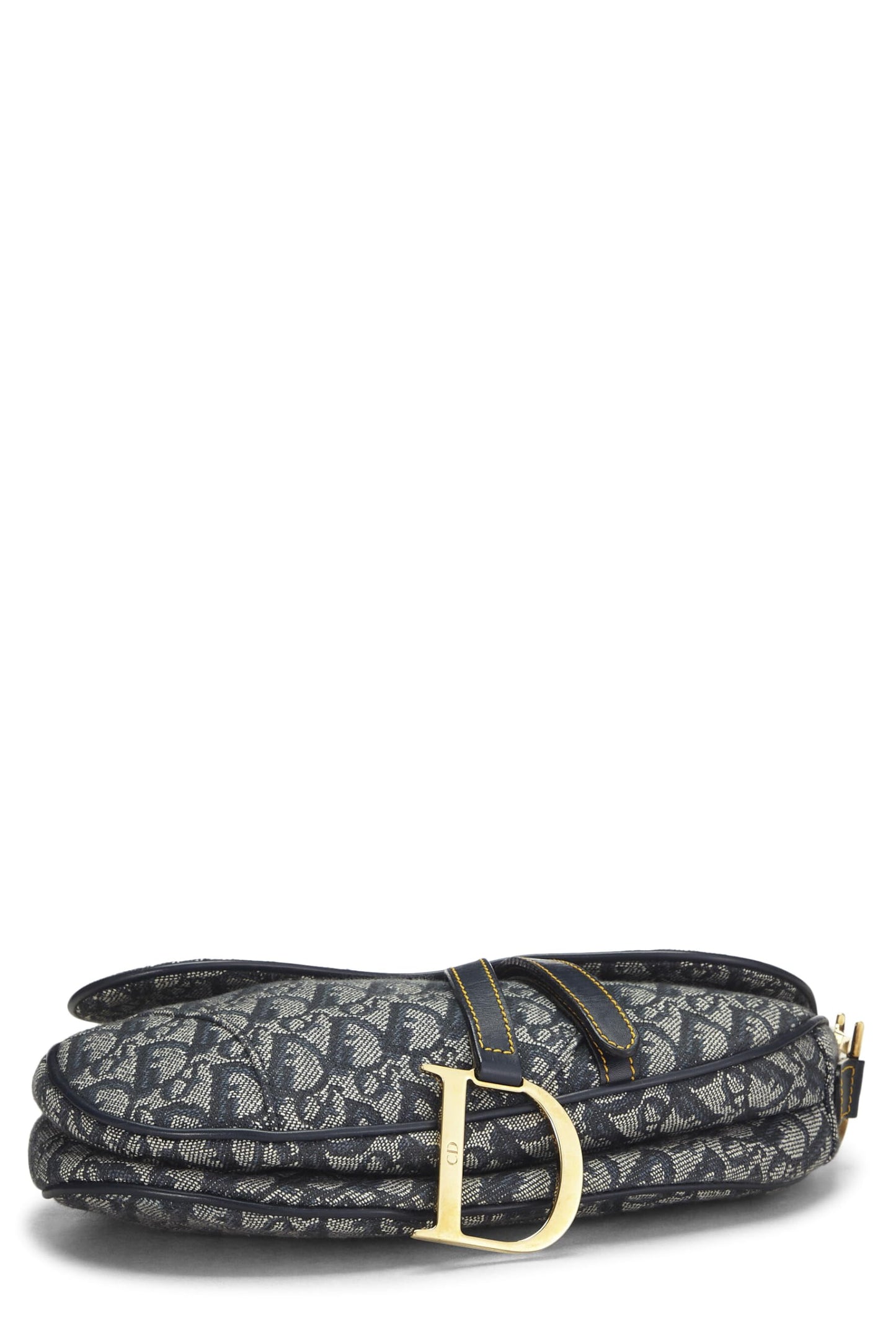Dior,  Navy Trotter Canvas Saddle Bag, Navy