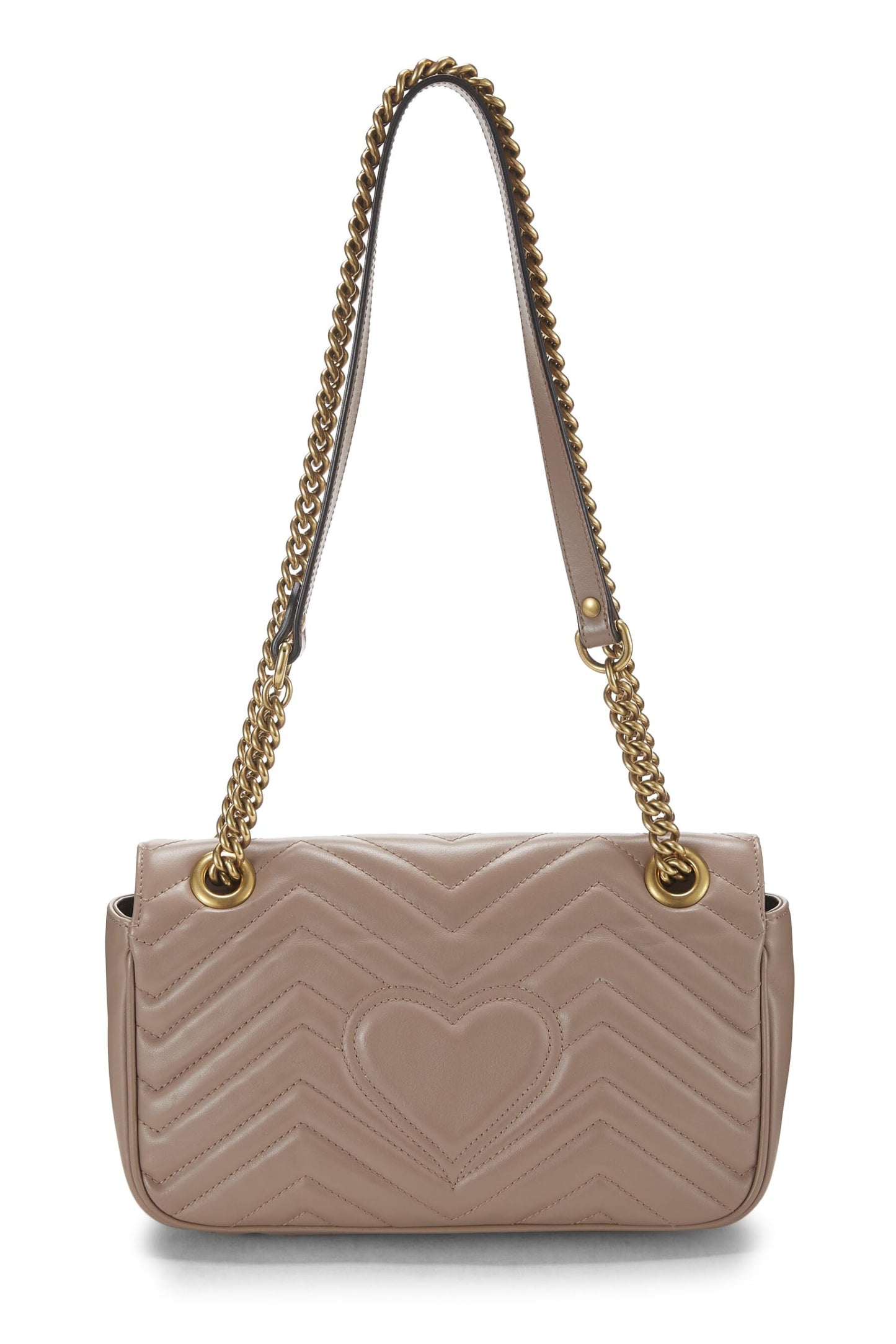 Gucci, Pink Leather GG Marmont Shoulder Bag, Pink