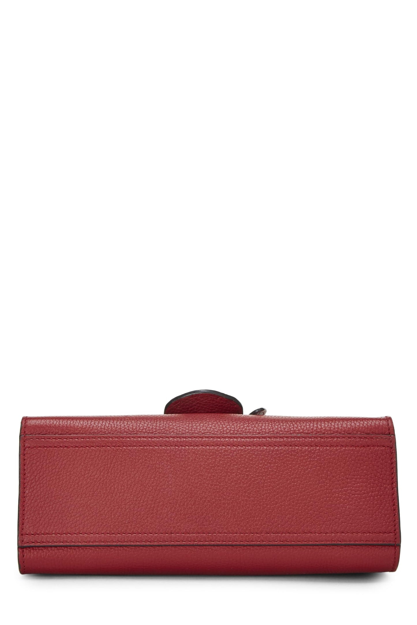 Gucci, Red Leather GG Marmont Top Handle Bag Mini, Red