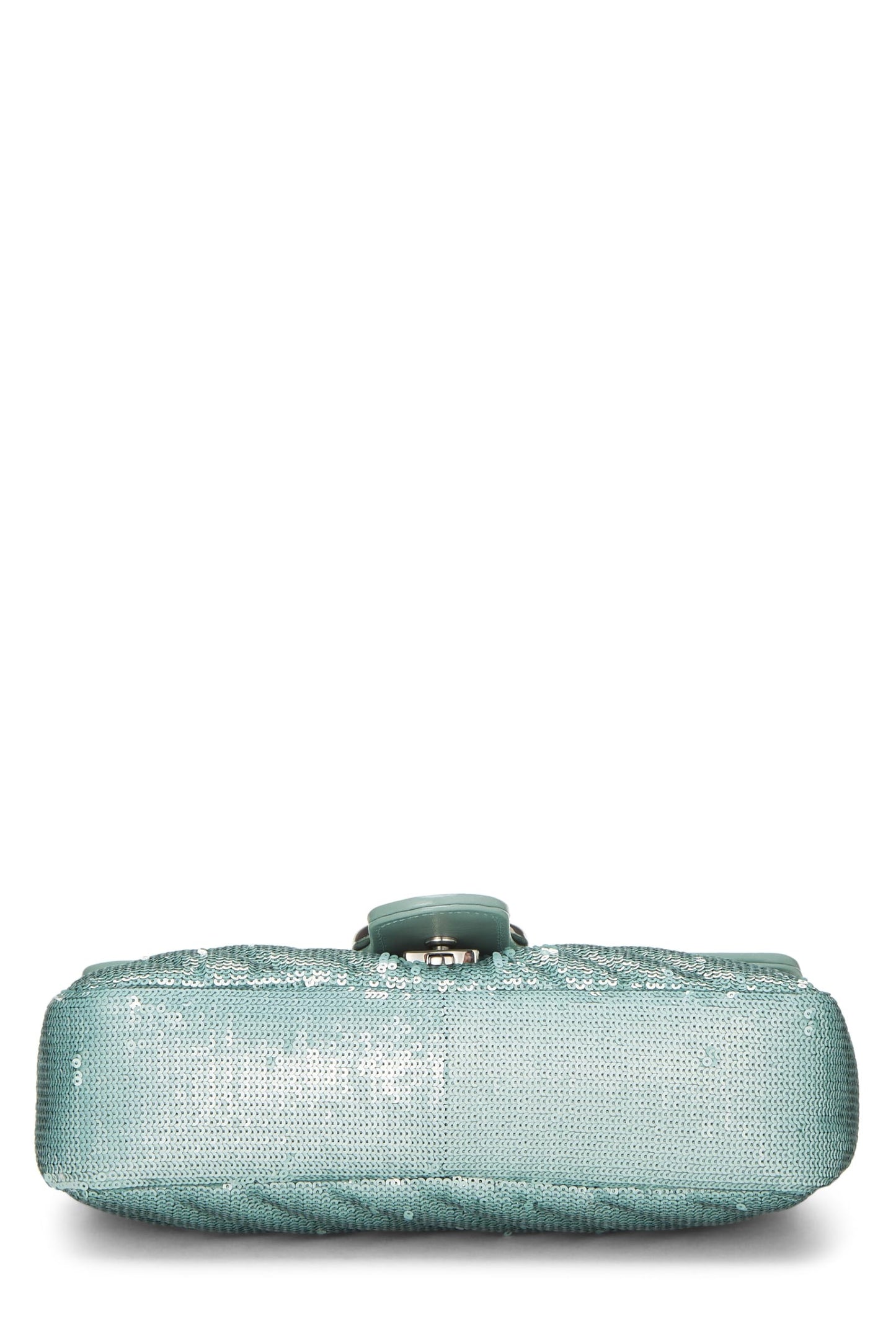 Gucci, Blue Sequin GG Marmont Shoulder Bag Mini, Blue