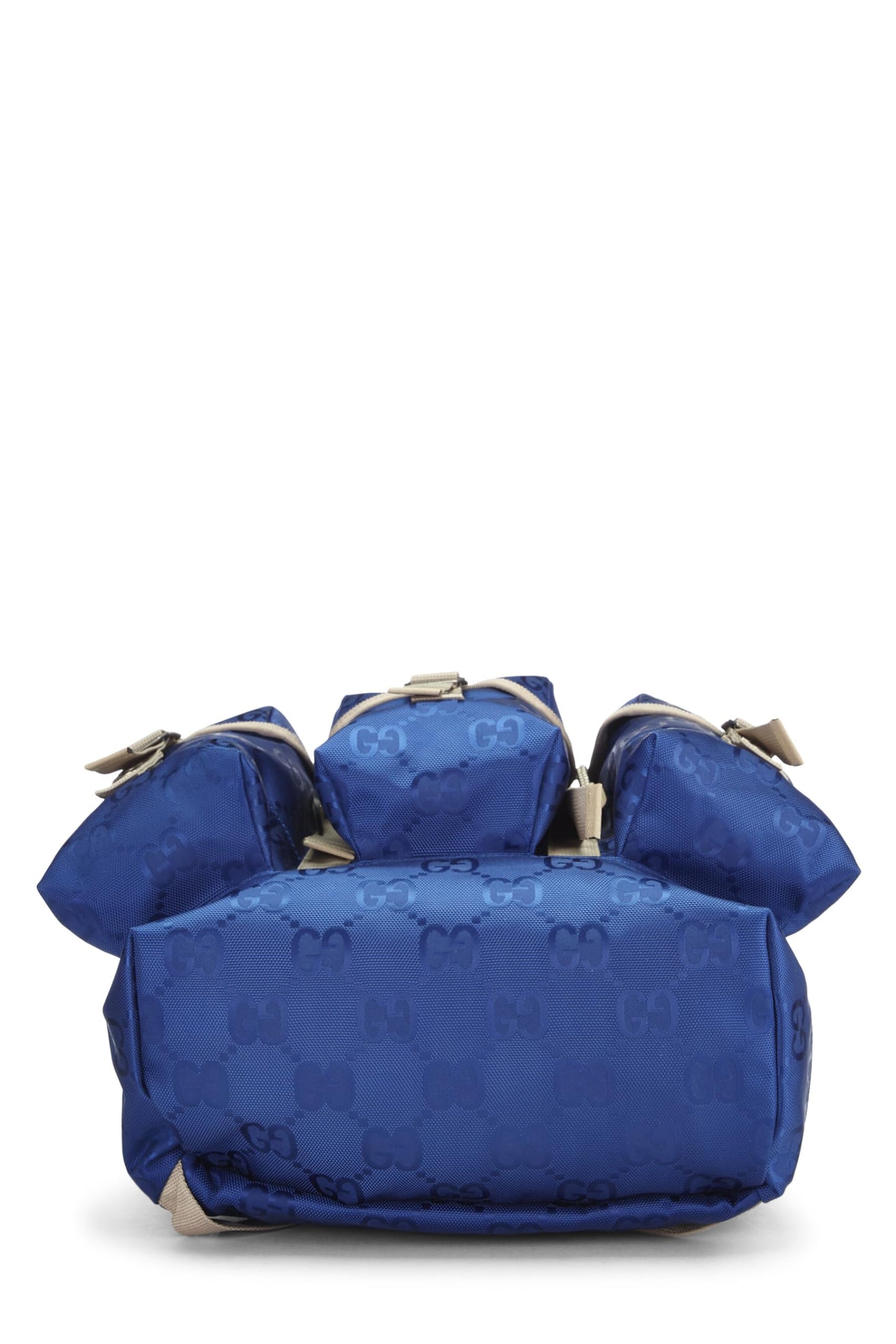 Gucci, Blue Nylon Off The Grid Backpack, Blue