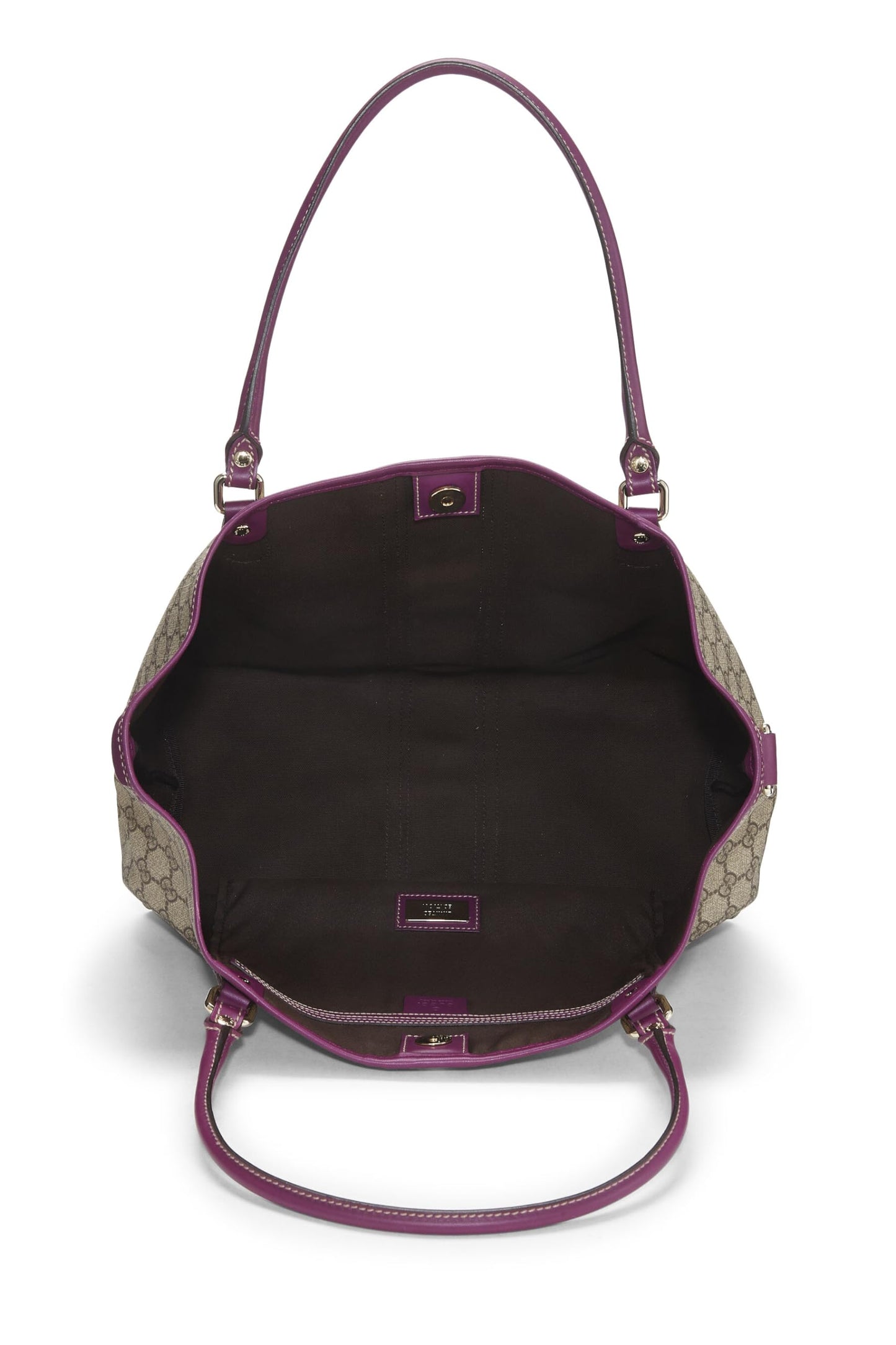 Gucci, Purple Original GG Supreme Canvas Tote, Purple