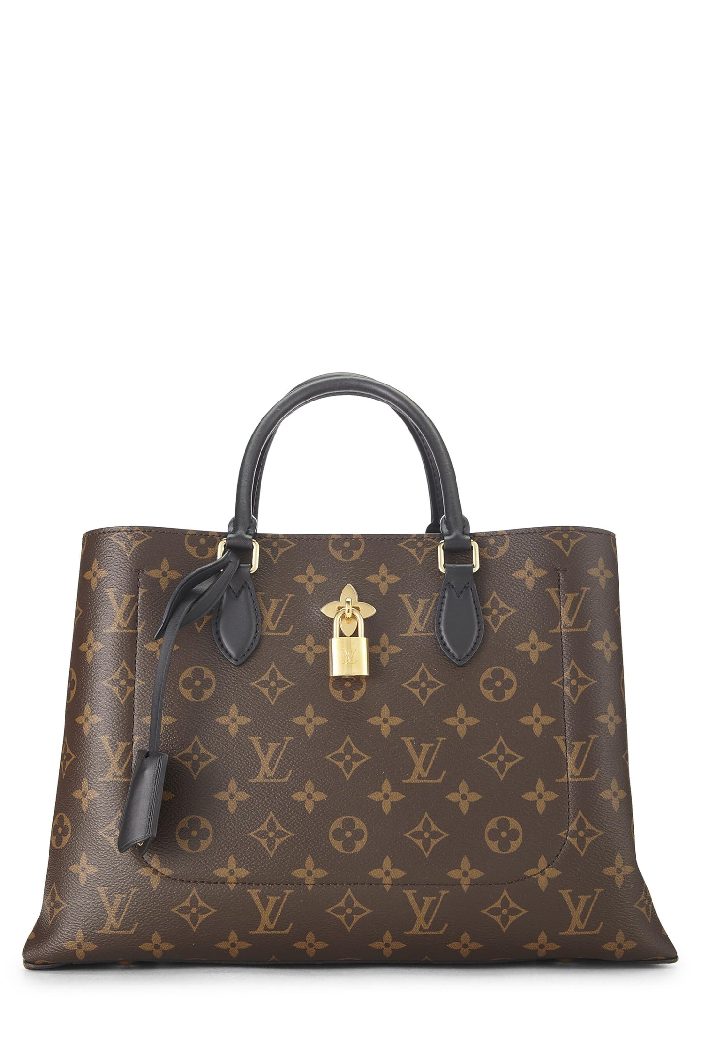 Louis Vuitton,  Black Monogram Flower Zip Tote, Black
