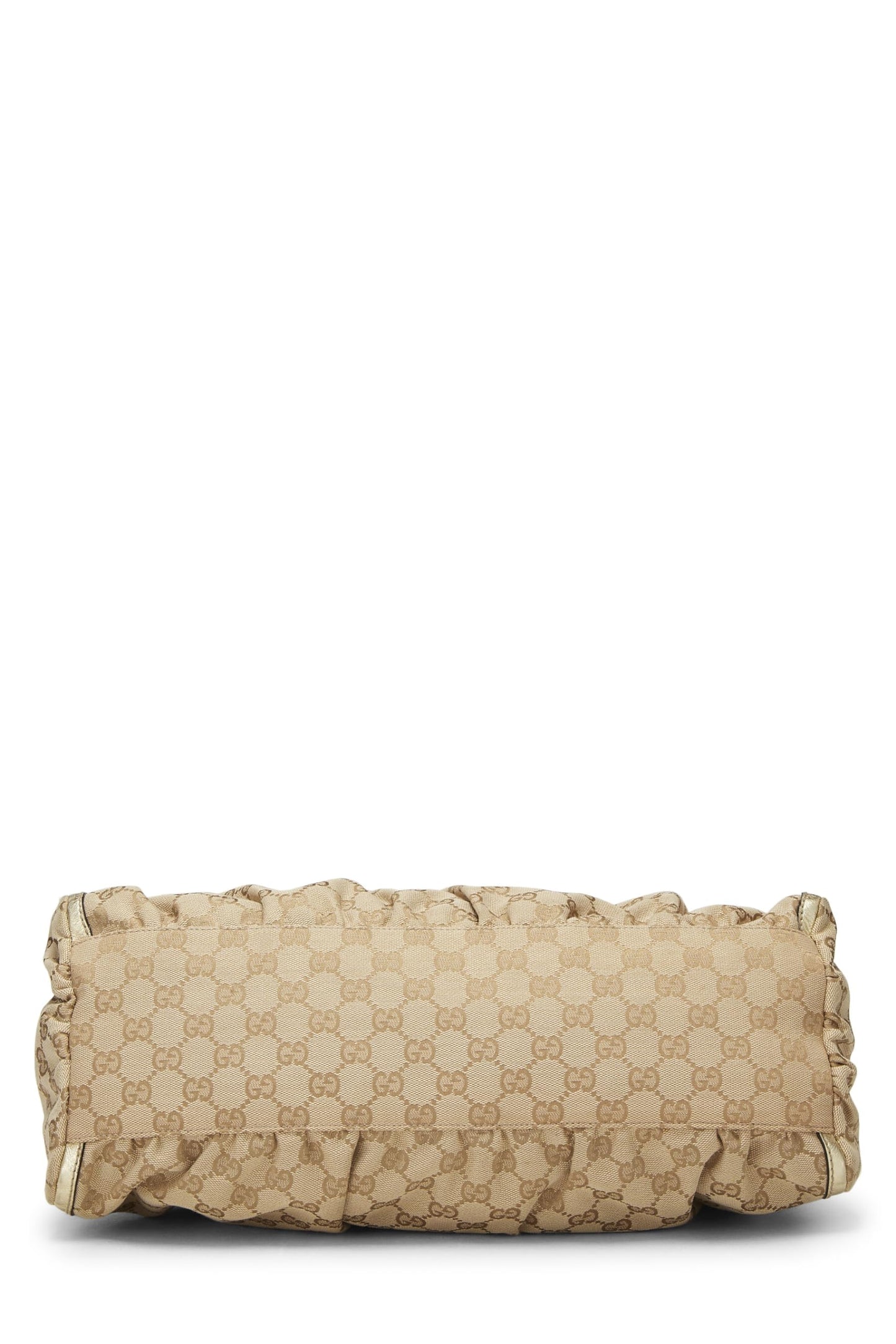 Gucci, Gold Original GG Canvas D-Ring Abbey Shoulder Bag, Gold