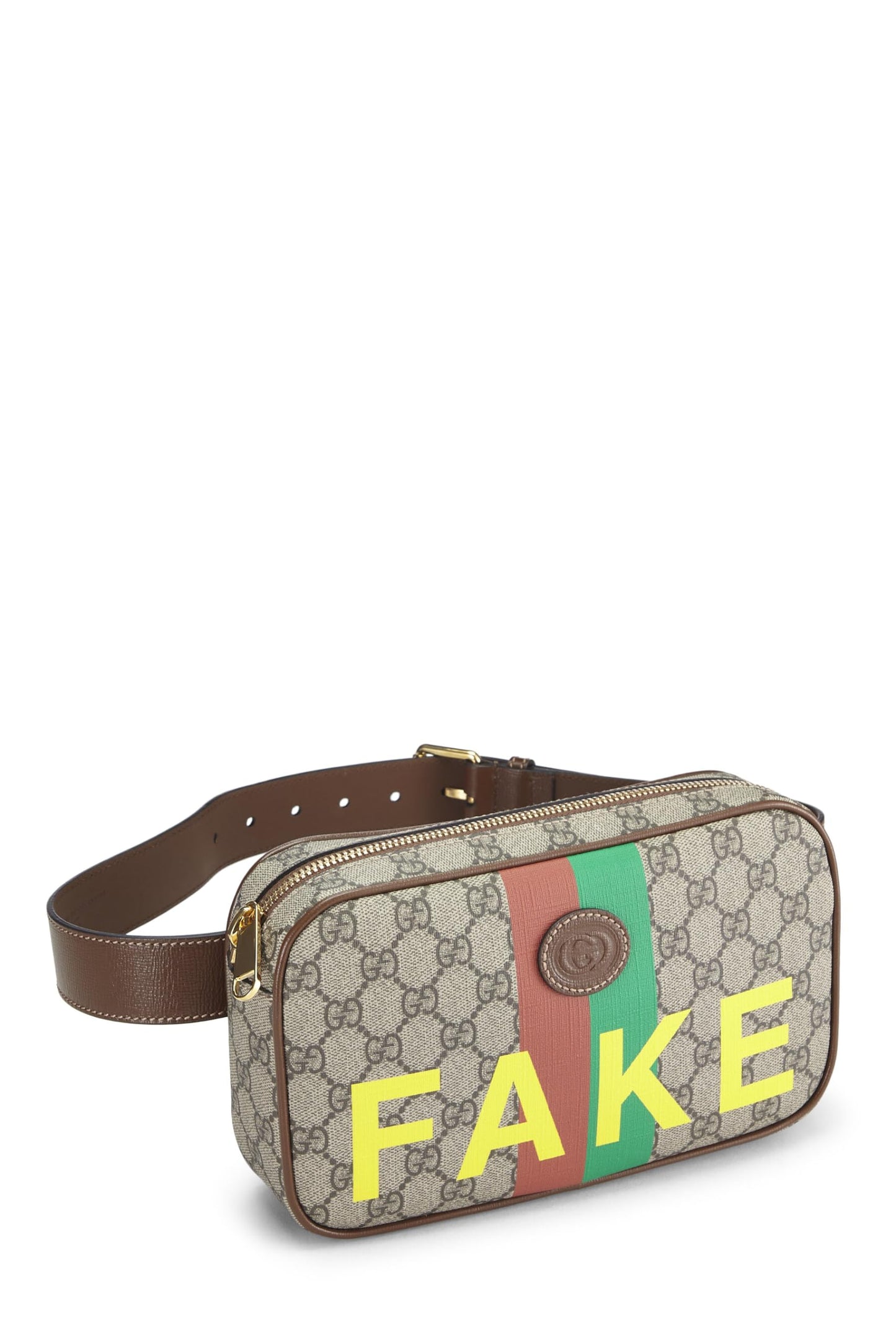 Gucci, Original GG Supreme Fake/Not Belt Bag, Brown