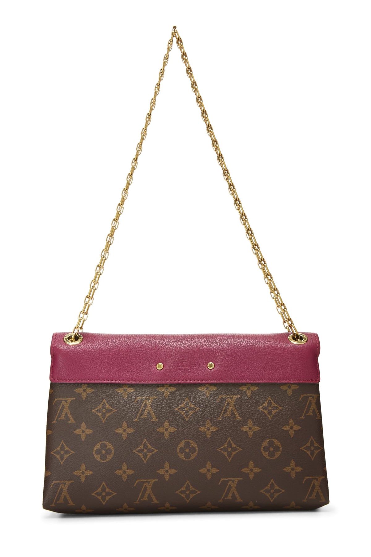Louis Vuitton,  Purple Monogram Canvas Pallas Chain Bag, Purple