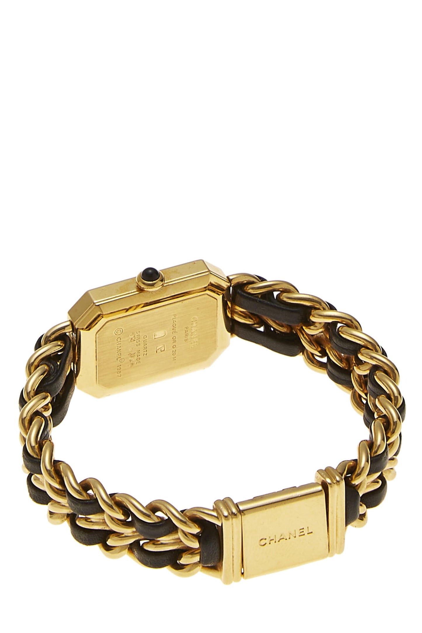Chanel,  Black & Gold Premiere Watch Medium, Black