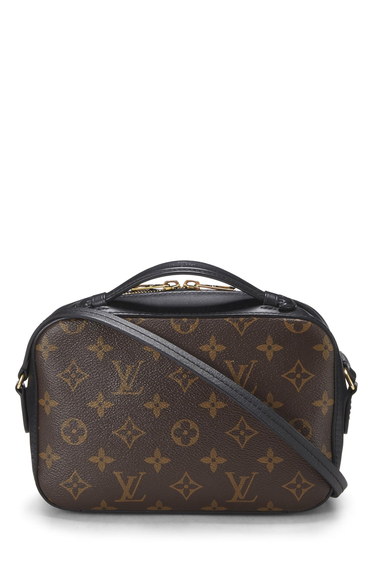Louis Vuitton,  Black Monogram Canvas Saintonge, Black