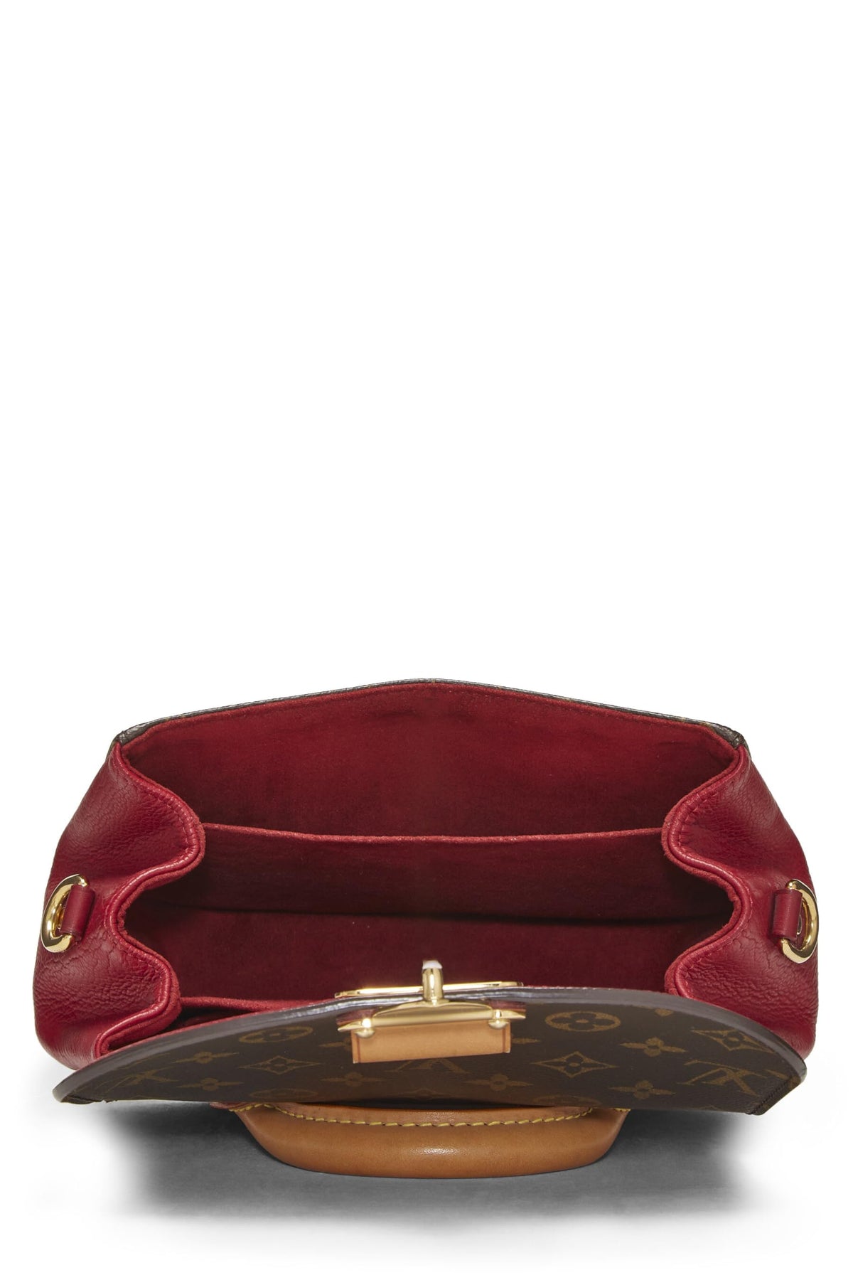 Louis Vuitton,  Burgundy Monogram Canvas Eden PM, Red