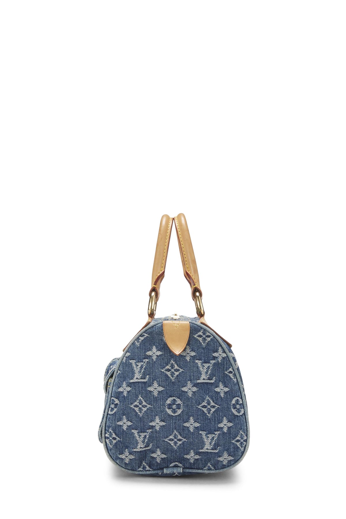 Louis Vuitton,  Blue Monogram Denim Neo Speedy, Blue