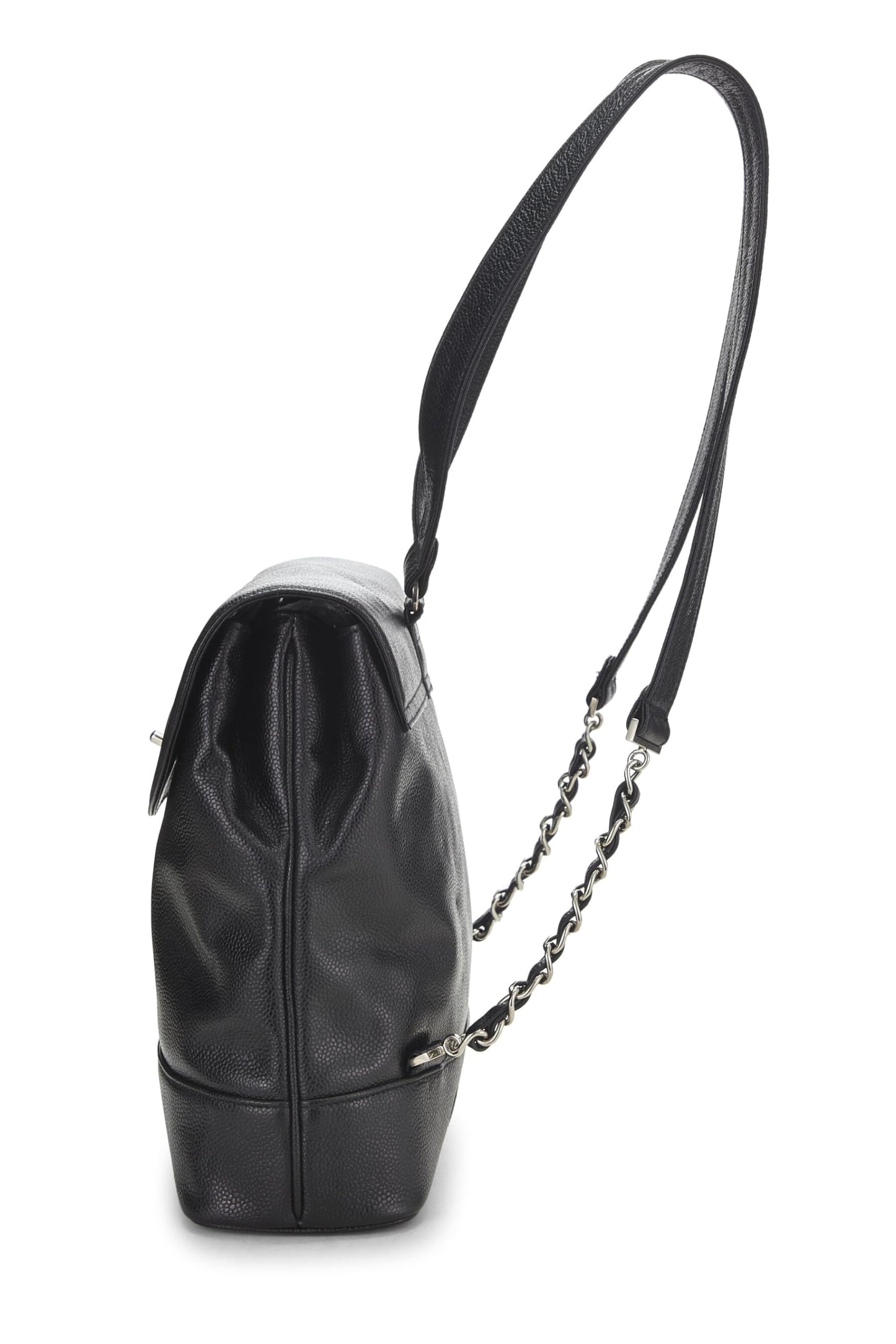 Chanel,  Black Caviar 'CC' Backpack, Black