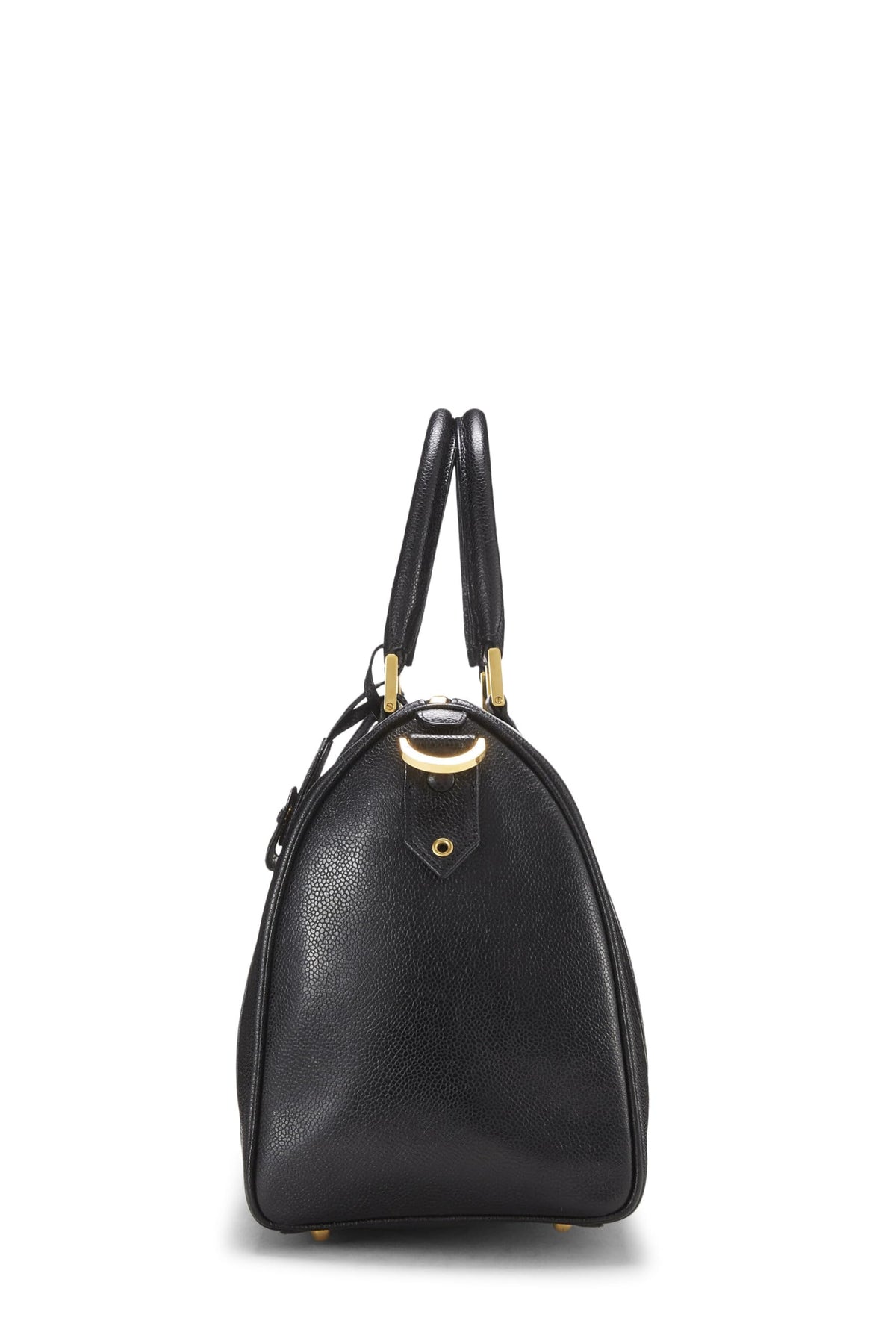 Chanel,  Black Caviar Boston Small, Black