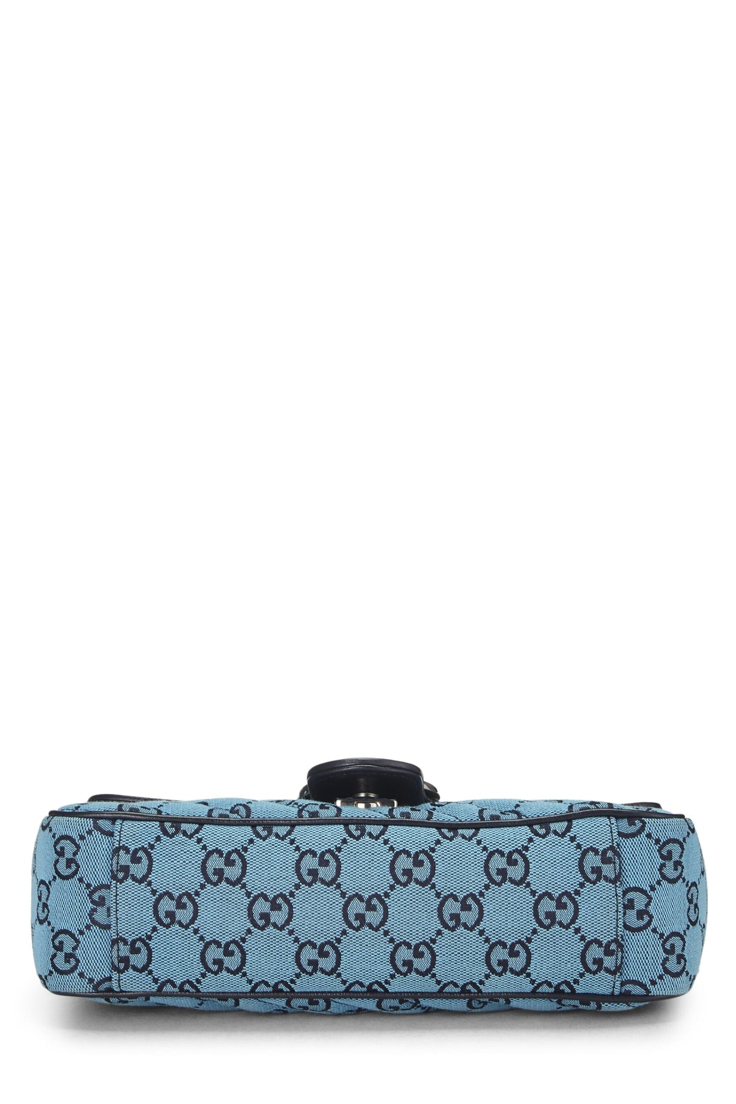Gucci, Blue GG Canvas Marmont Shoulder Bag Small, Blue