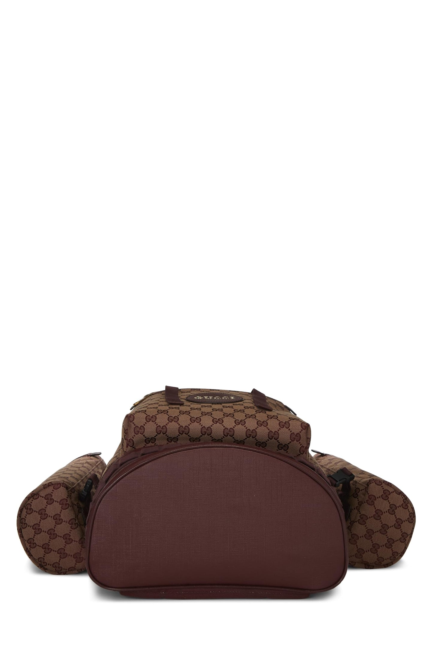 Gucci, Burgundy Original GG Canvas Alpina Trekking Backpack, Burgundy