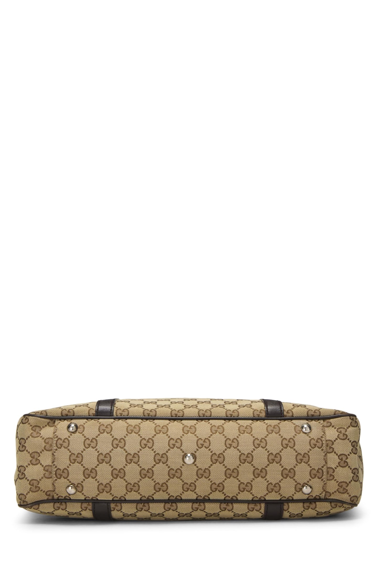 Gucci, Black Original GG Canvas Twins Tote, Brown