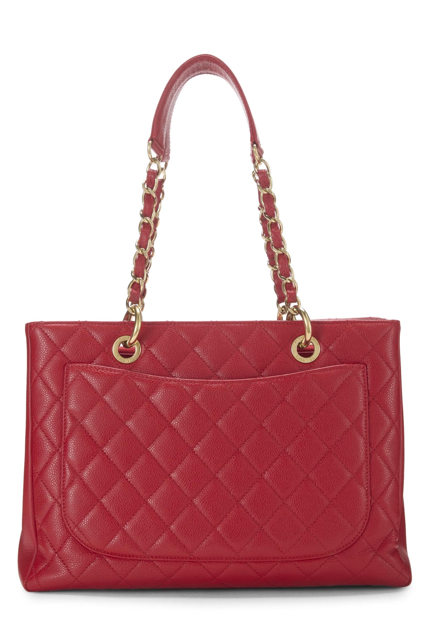Chanel,  Red Caviar Grand Shopping Tote (GST), Red