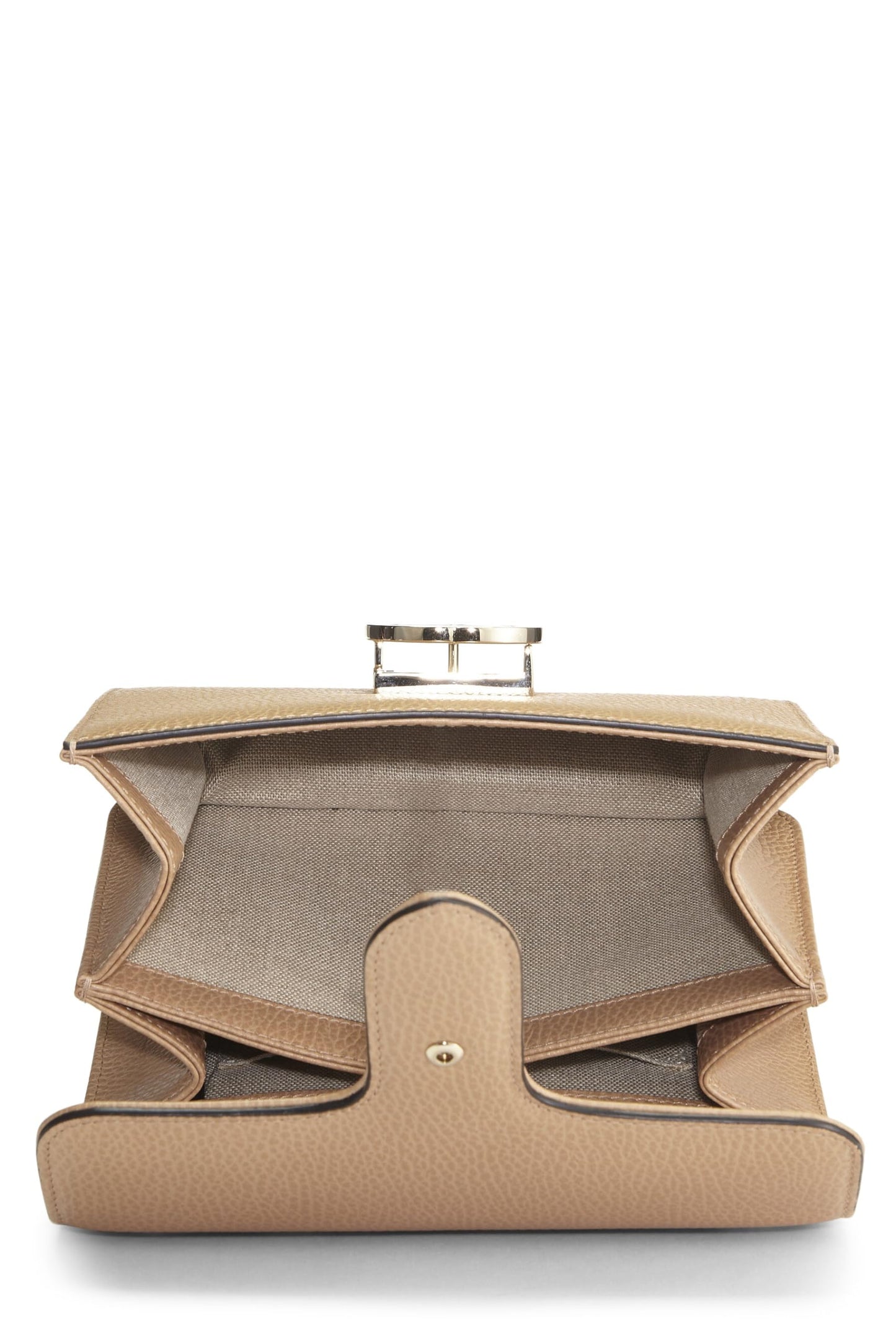 Gucci, Beige Leather Interlocking Crossbody, Beige