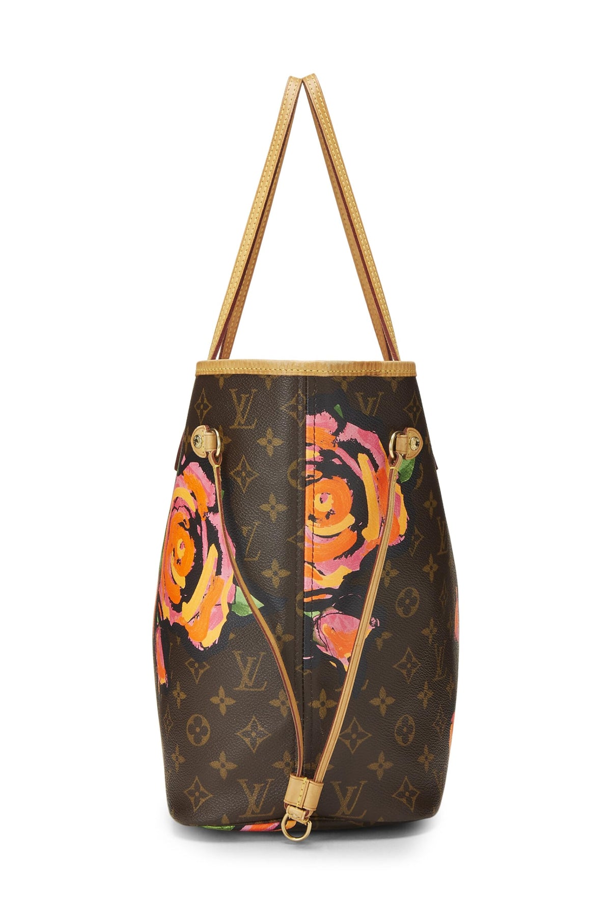 Louis Vuitton,  Stephen Sprouse x Louis Vuitton Monogram Canvas Roses Neverfull MM, Brown