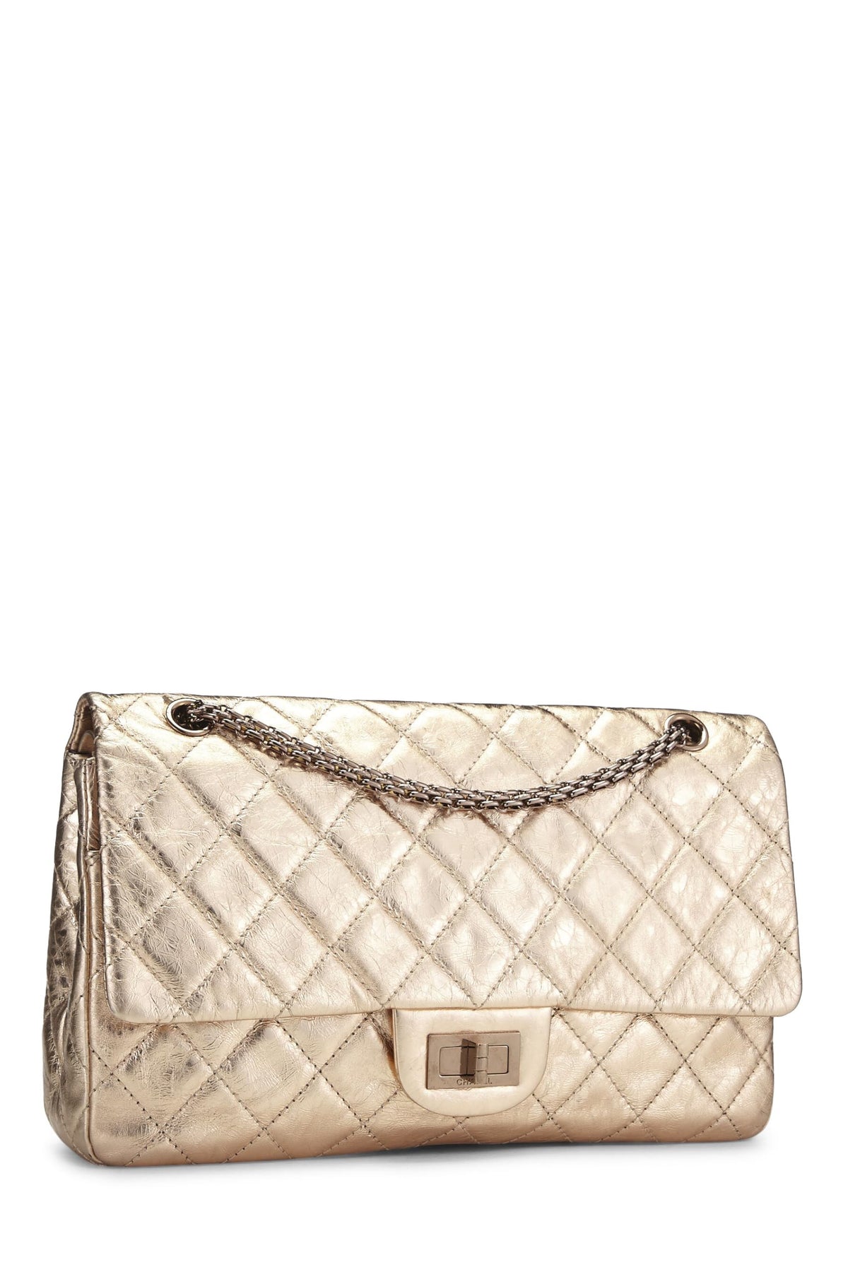 Chanel,  Gold Quilted Lambskin 2.55 Reissue Flap 227, Gold