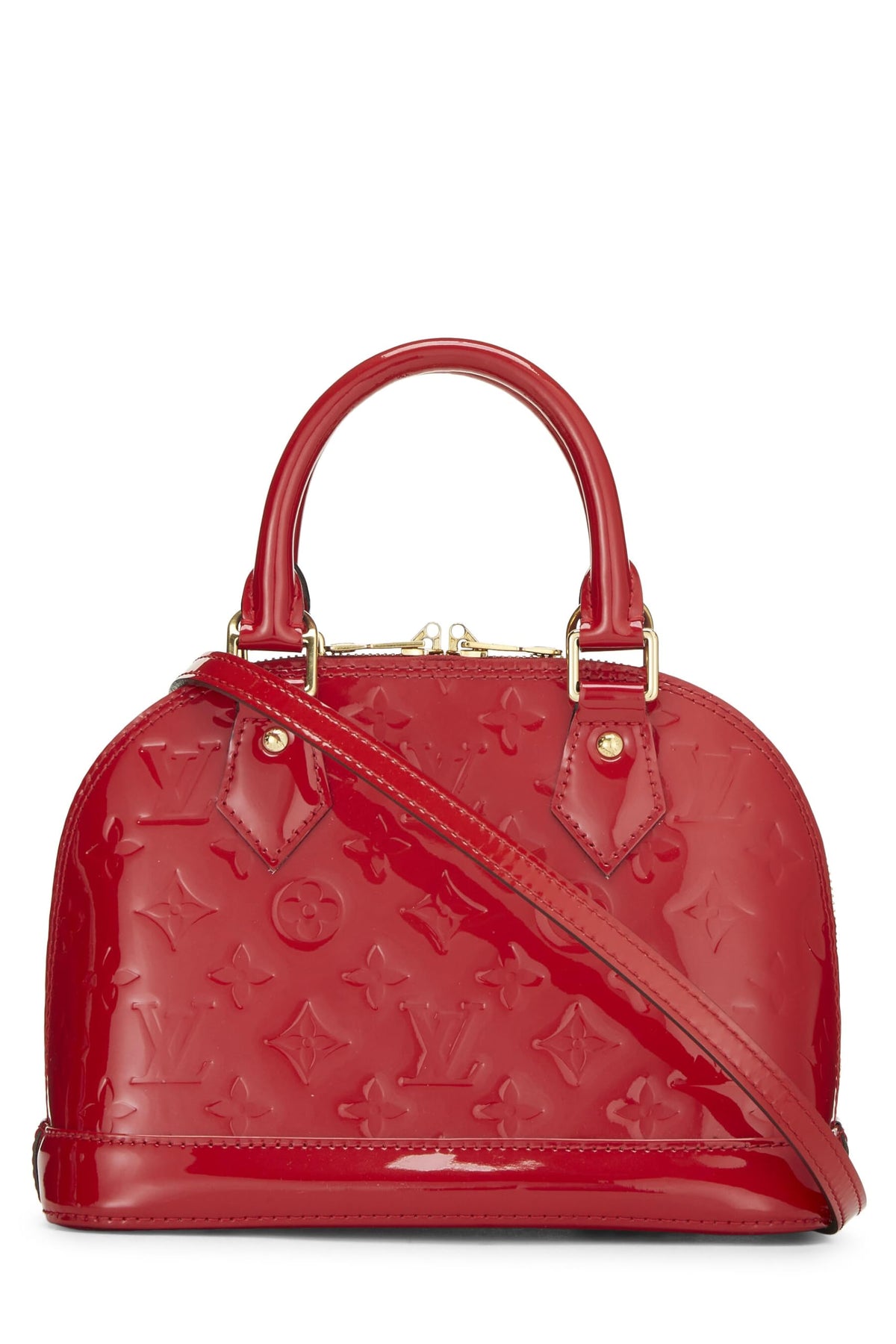 Louis Vuitton,  Cerise Monogram Vernis Alma BB, Red