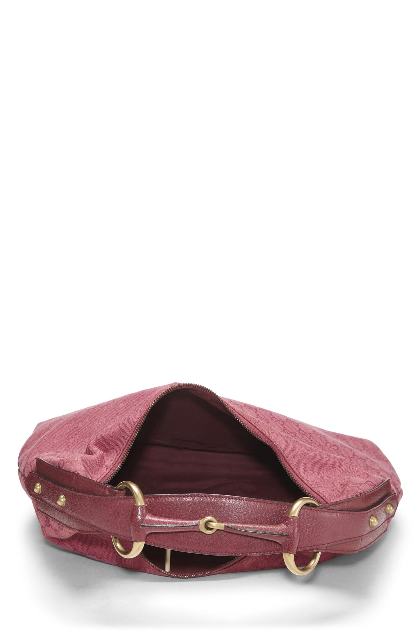 Gucci, Pink Original GG Canvas Horsebit Hobo, Pink