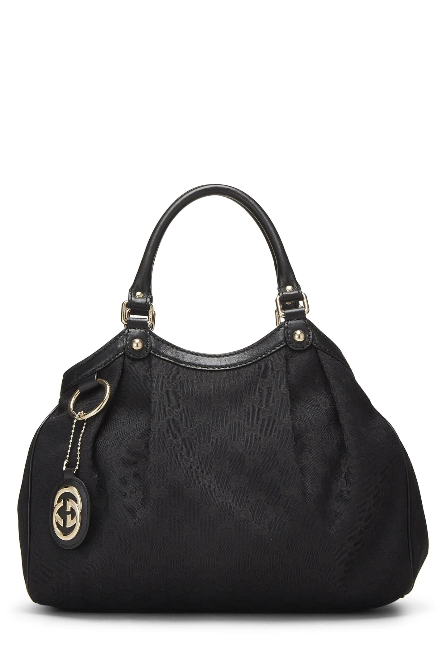 Gucci, Black Original GG Canvas Sukey Tote, Black
