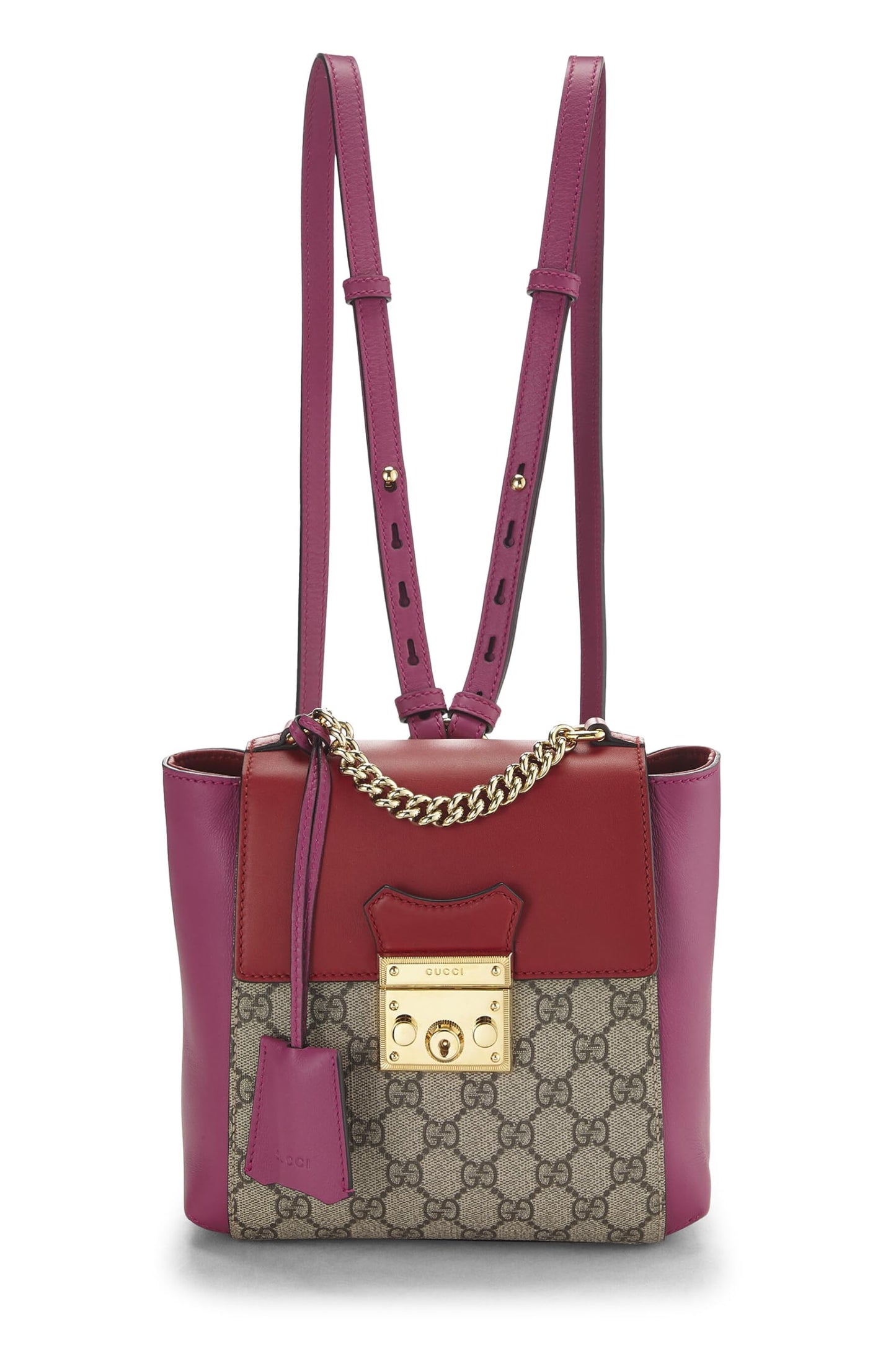 Gucci, Red & Pink Original GG Supreme Canvas Backpack Mini, Multi