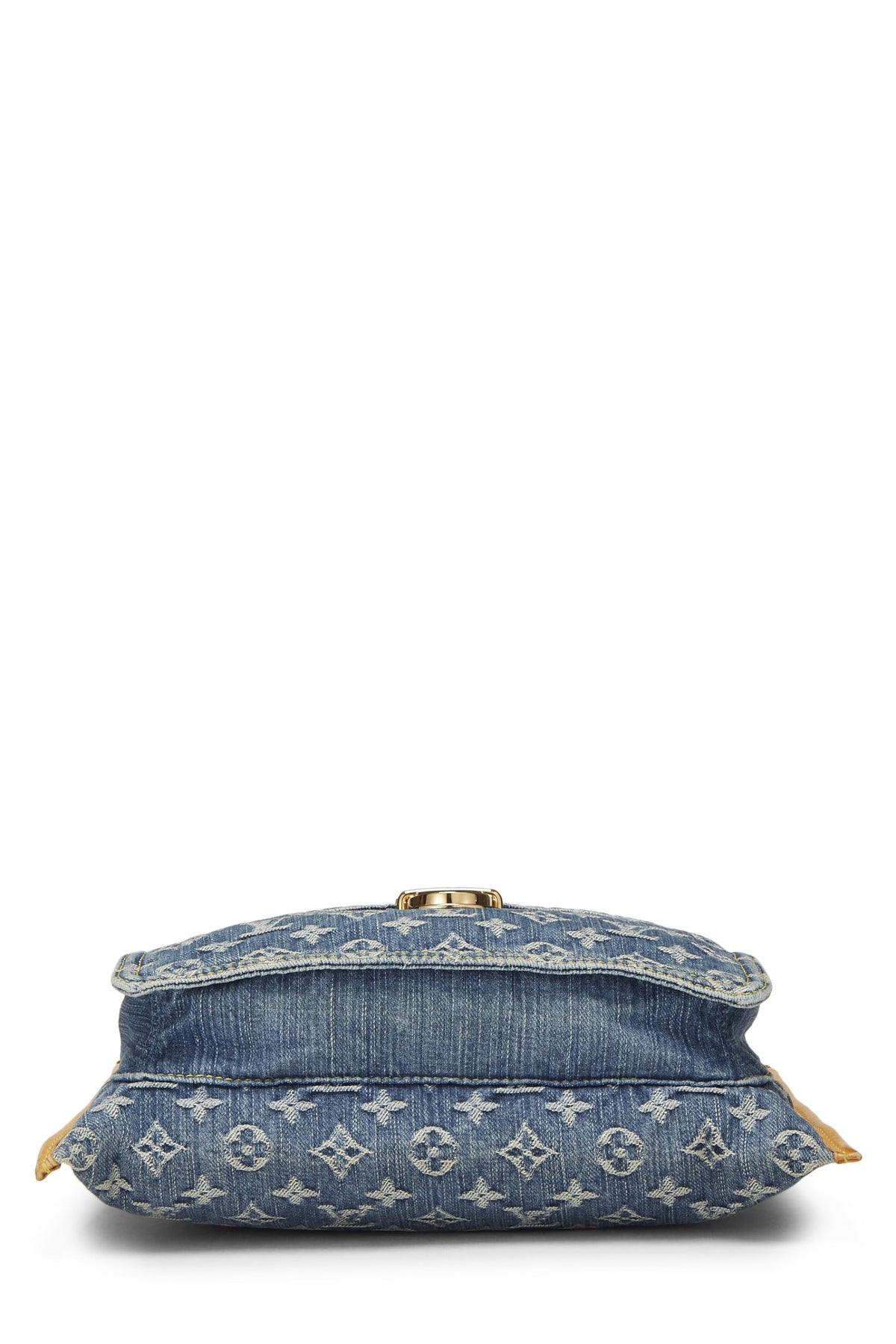 Louis Vuitton,  Blue Monogram Denim Flat Shopper, Blue