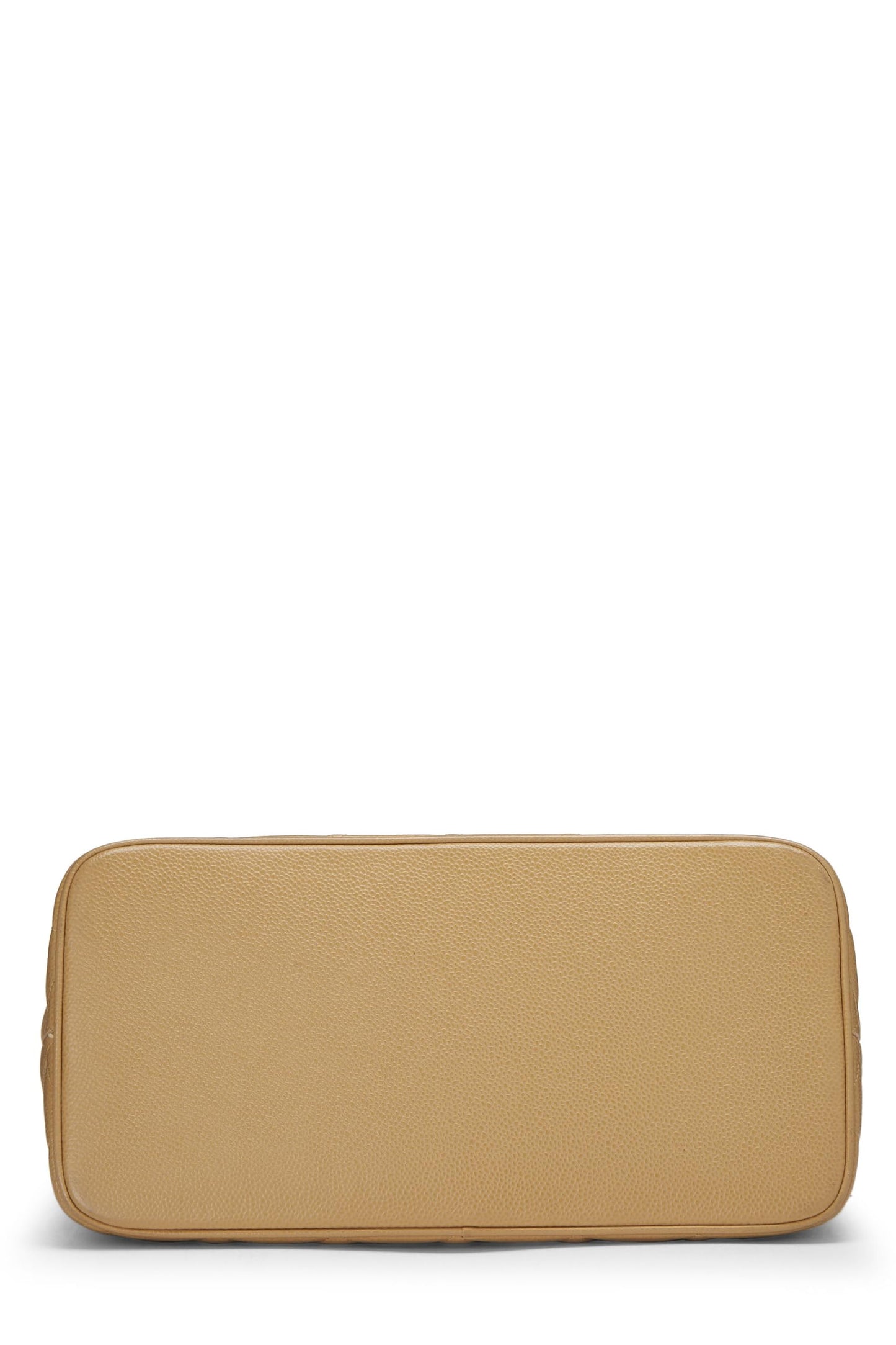 Chanel,  Beige Quilted Caviar Medallion Tote, Beige