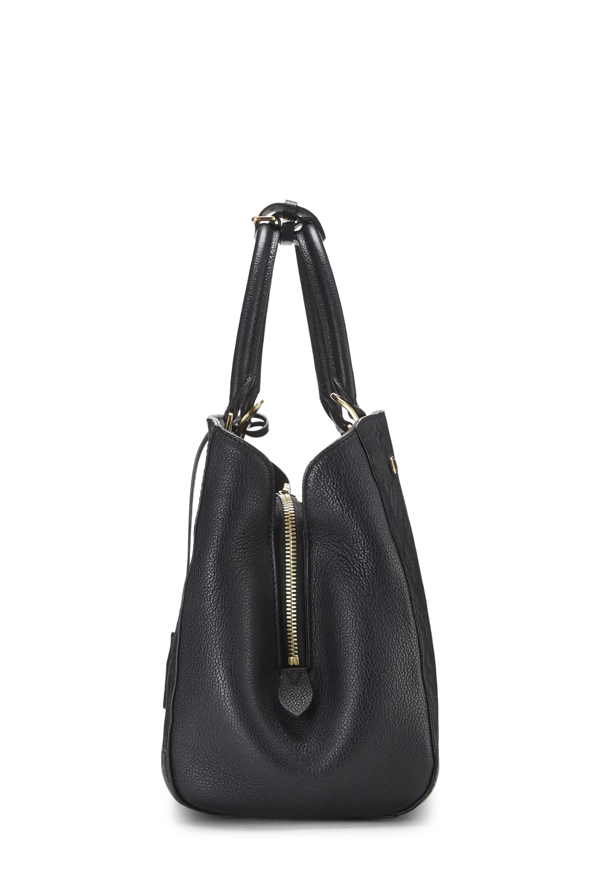 Louis Vuitton,  Black Monogram Empreinte Montaigne MM, Black