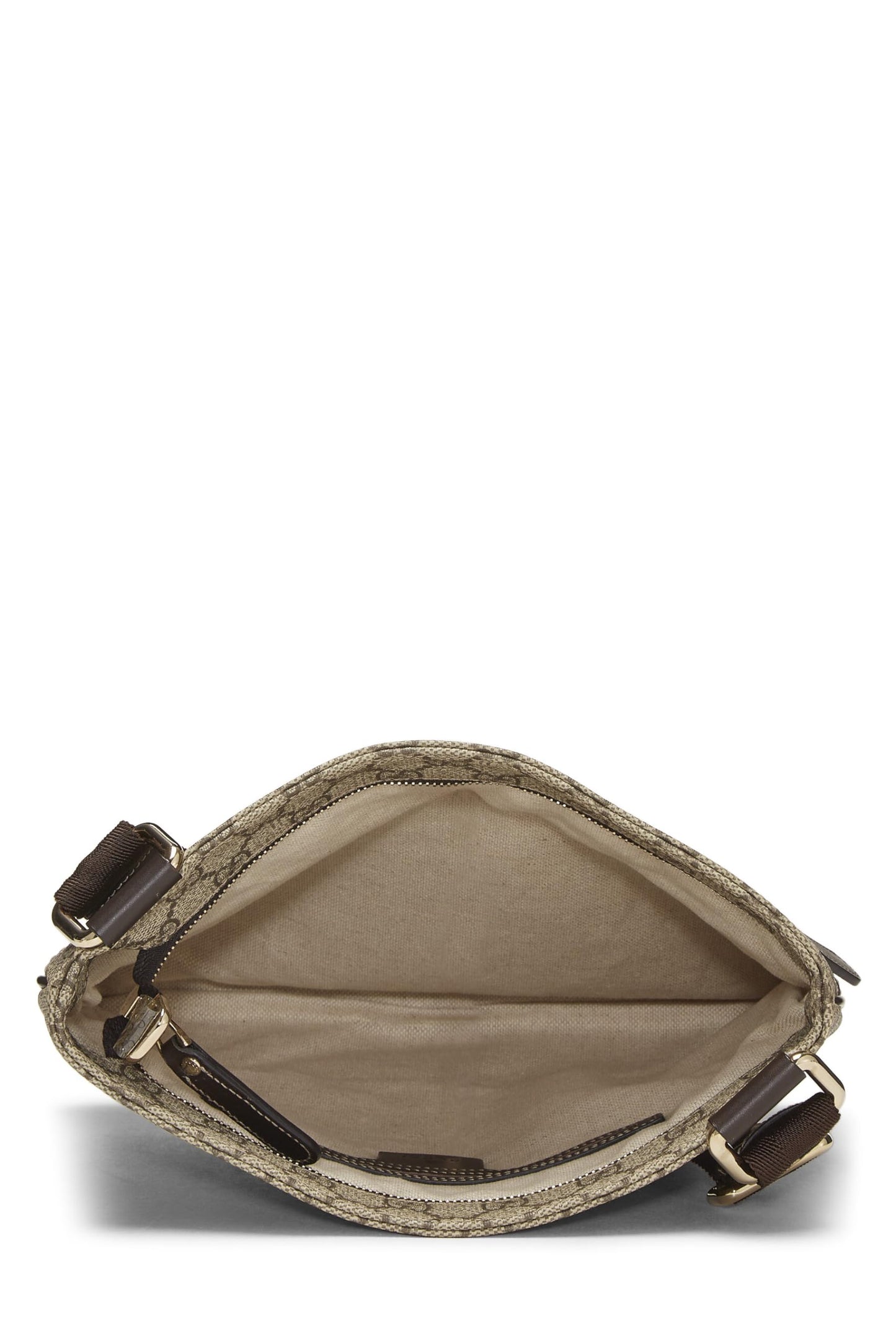 Gucci, Original GG Supreme Canvas Flat Messenger Bag, Brown
