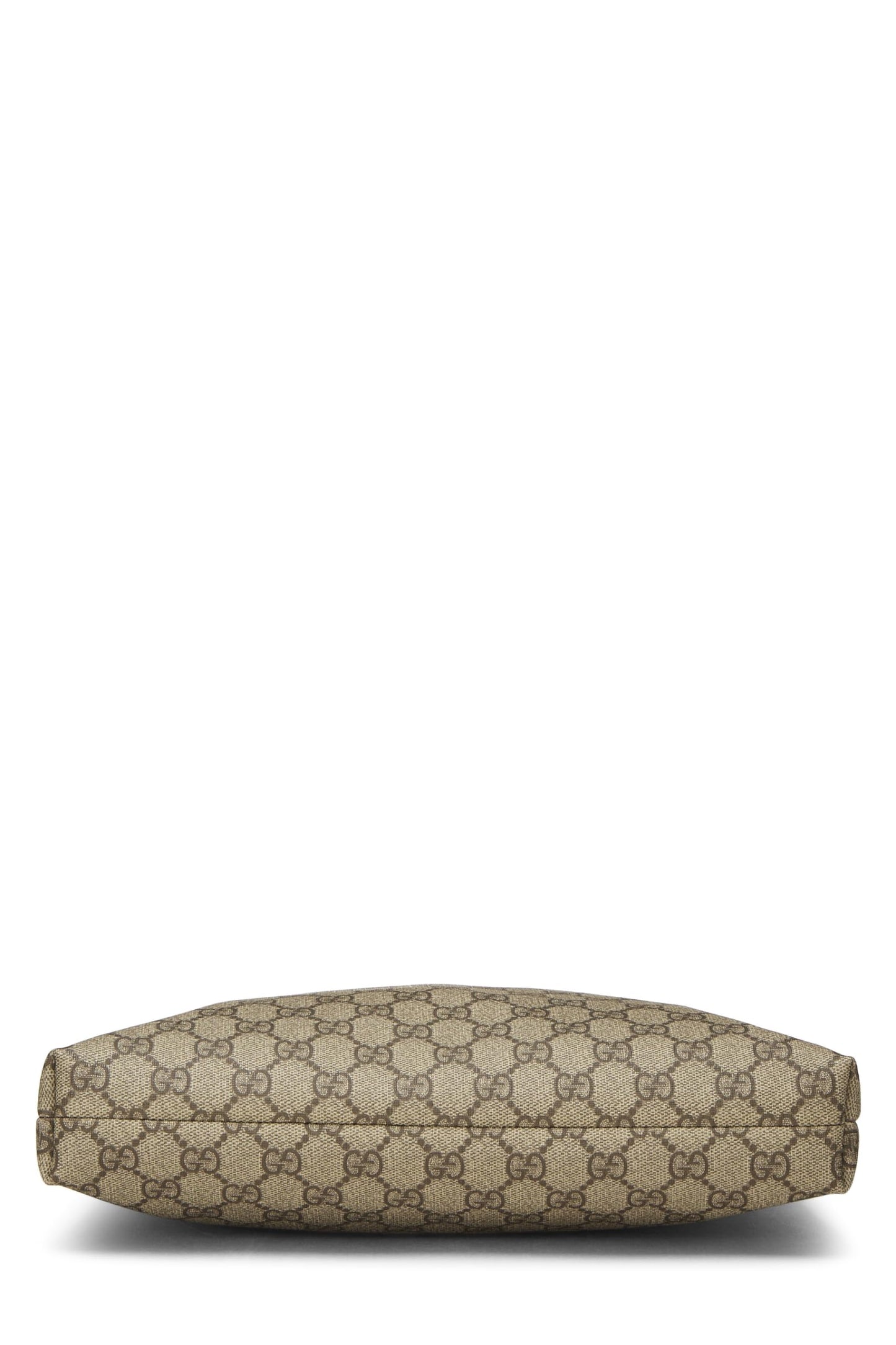 Gucci, Brown Original GG Supreme Canvas Zip Flat Messenger, Brown