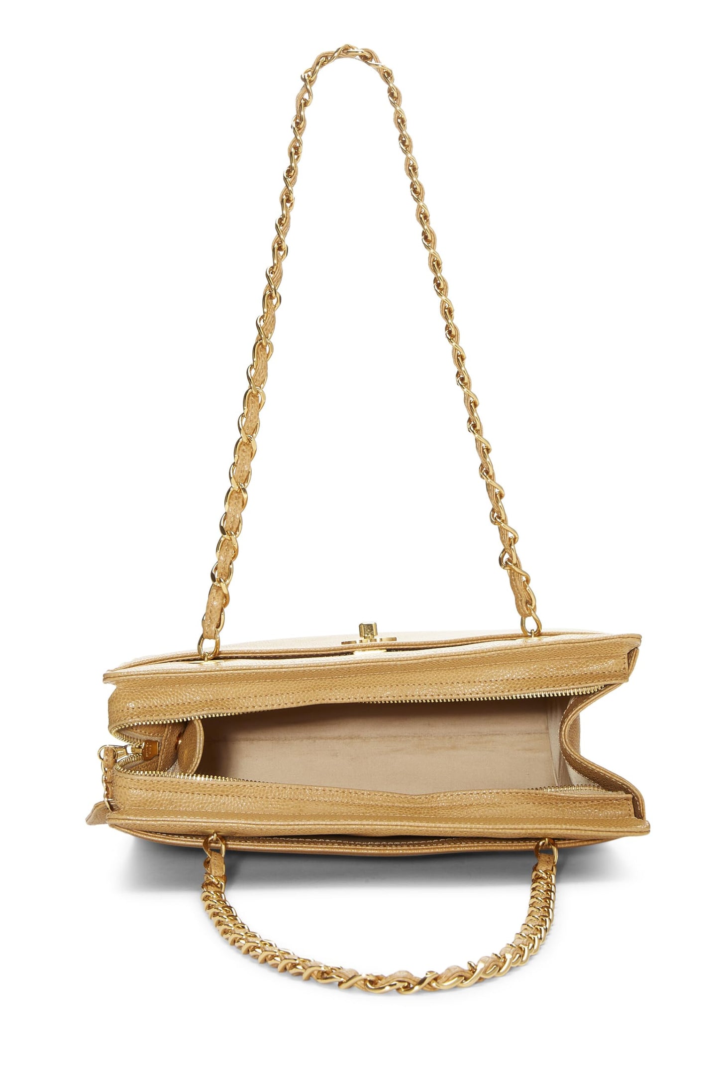 Chanel,  Beige Caviar Pocket Tote Medium, Beige