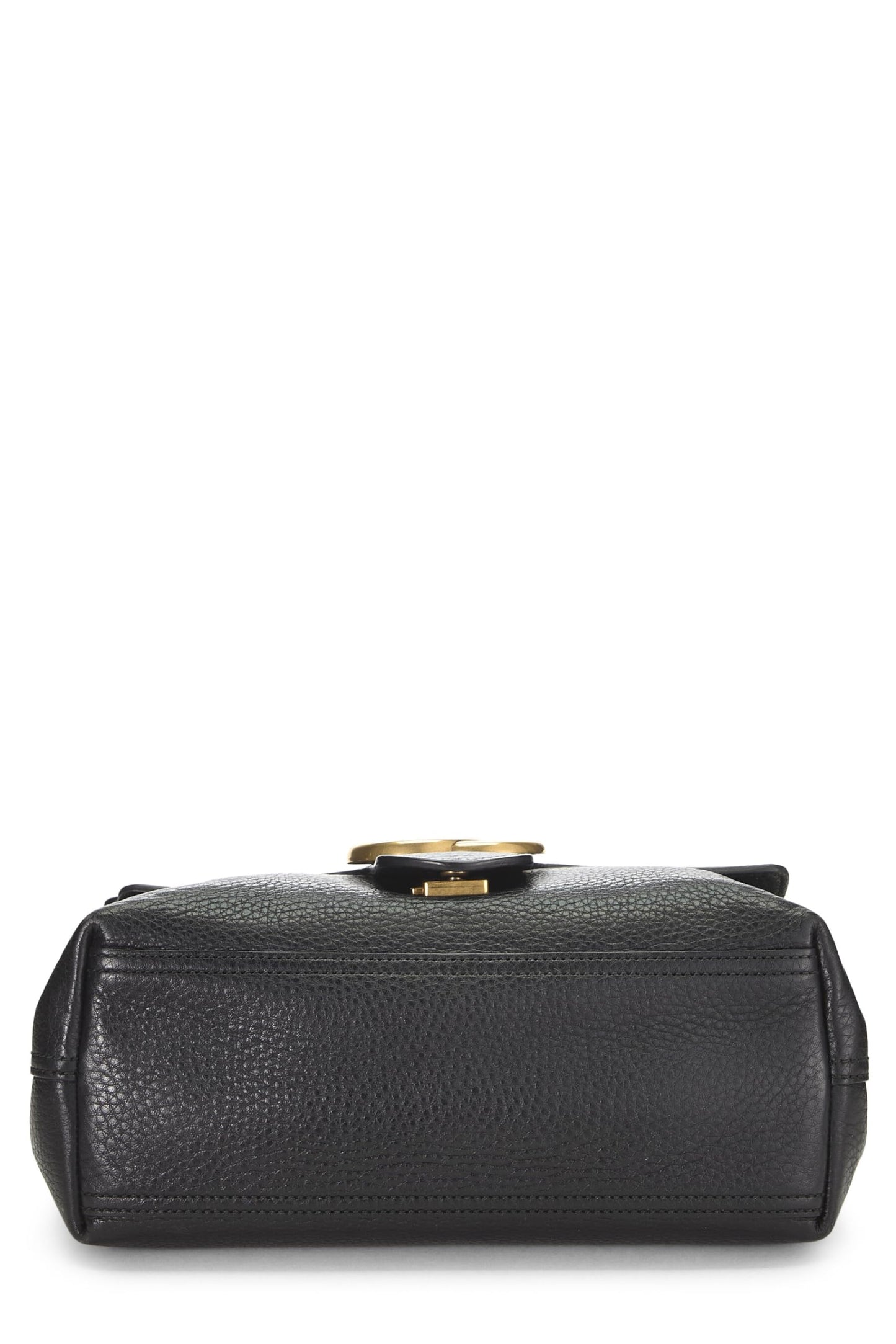 Gucci, Black Leather GG Marmont Shoulder Bag, Black