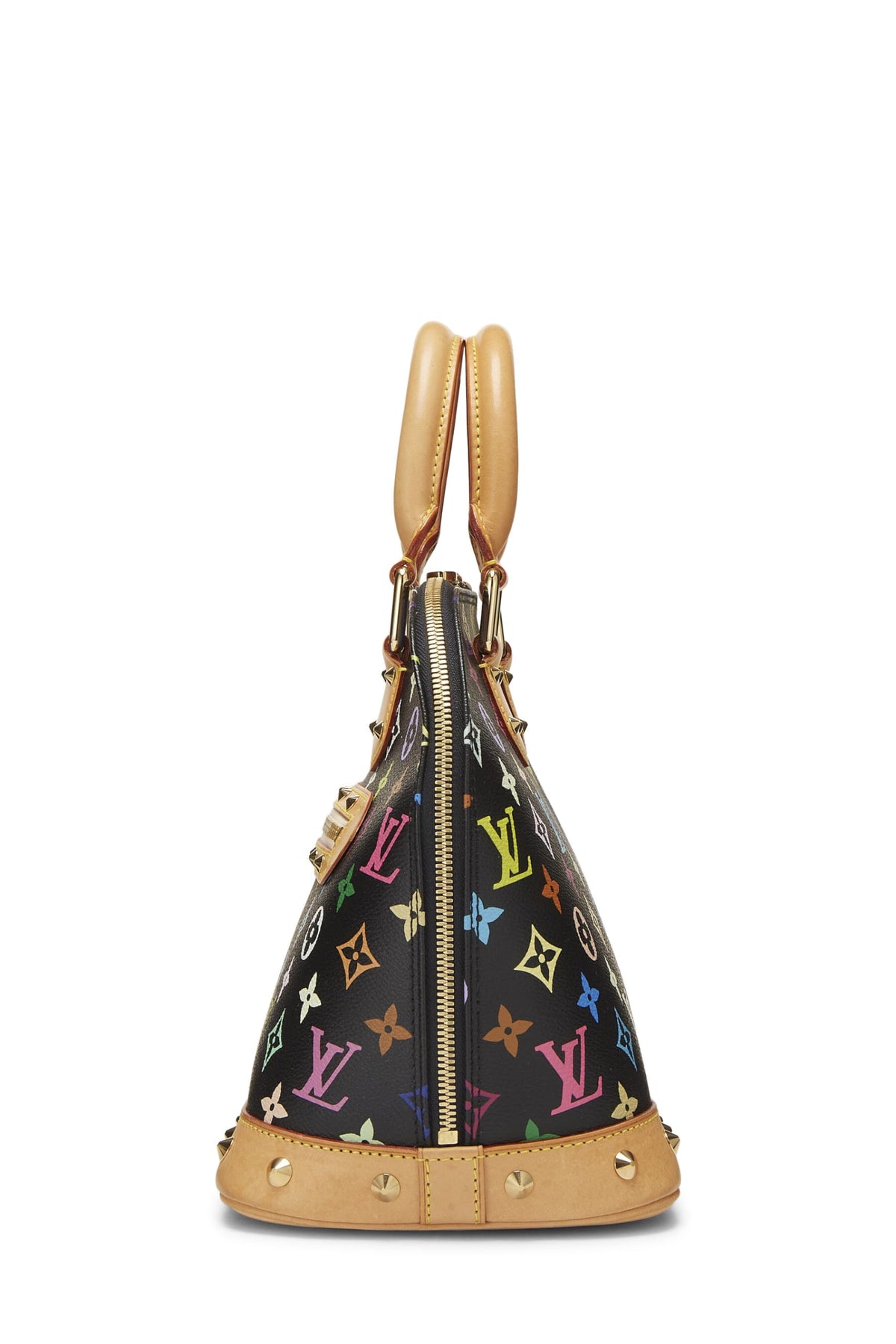 Louis Vuitton,  Takashi Murakami x Louis Vuitton Black Monogram Multicolore Alma PM, Black