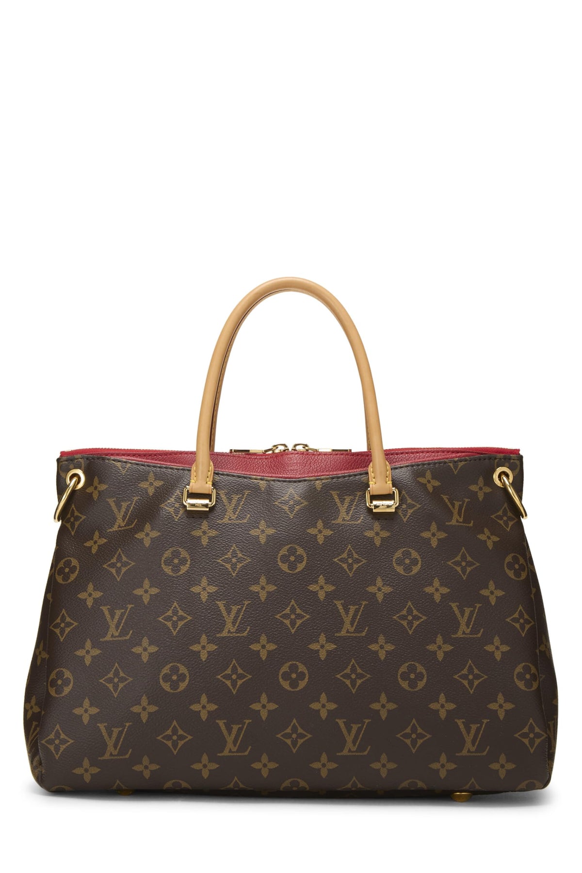 Louis Vuitton,  Red Monogram Canvas Pallas, Red