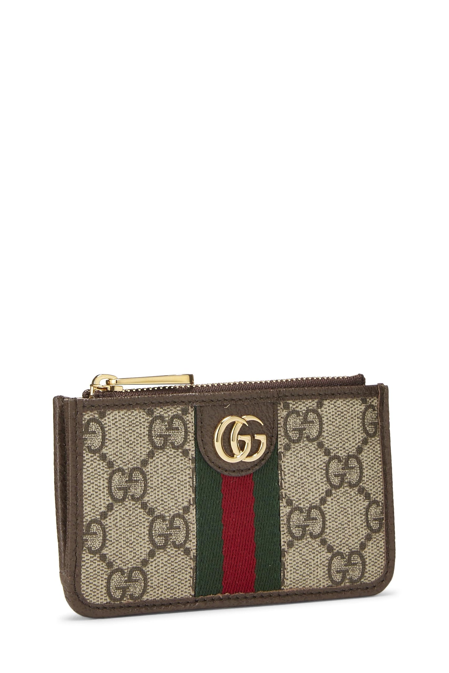 Gucci, Original GG Supreme Canvas Ophidia Card Case, Brown