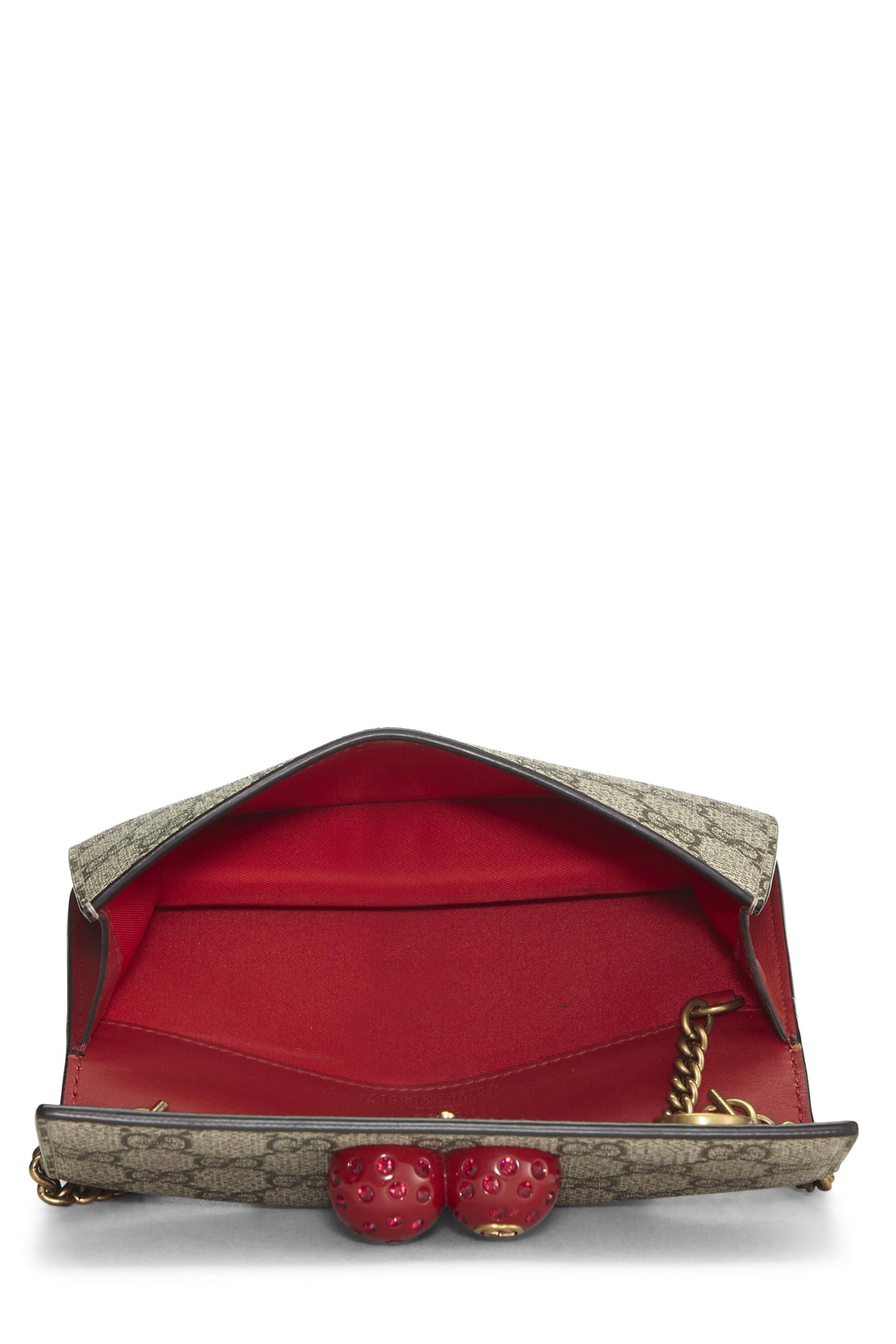 Gucci, Original GG Supreme Coated Canvas Cherry Crossbody Mini, Red