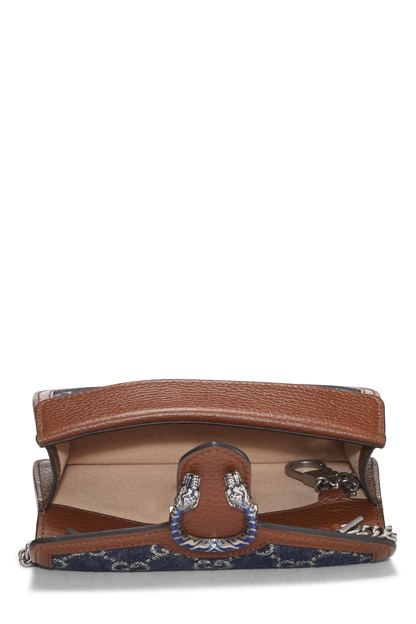Gucci, Blue GG Denim Dionysus Shoulder Bag Mini, Blue
