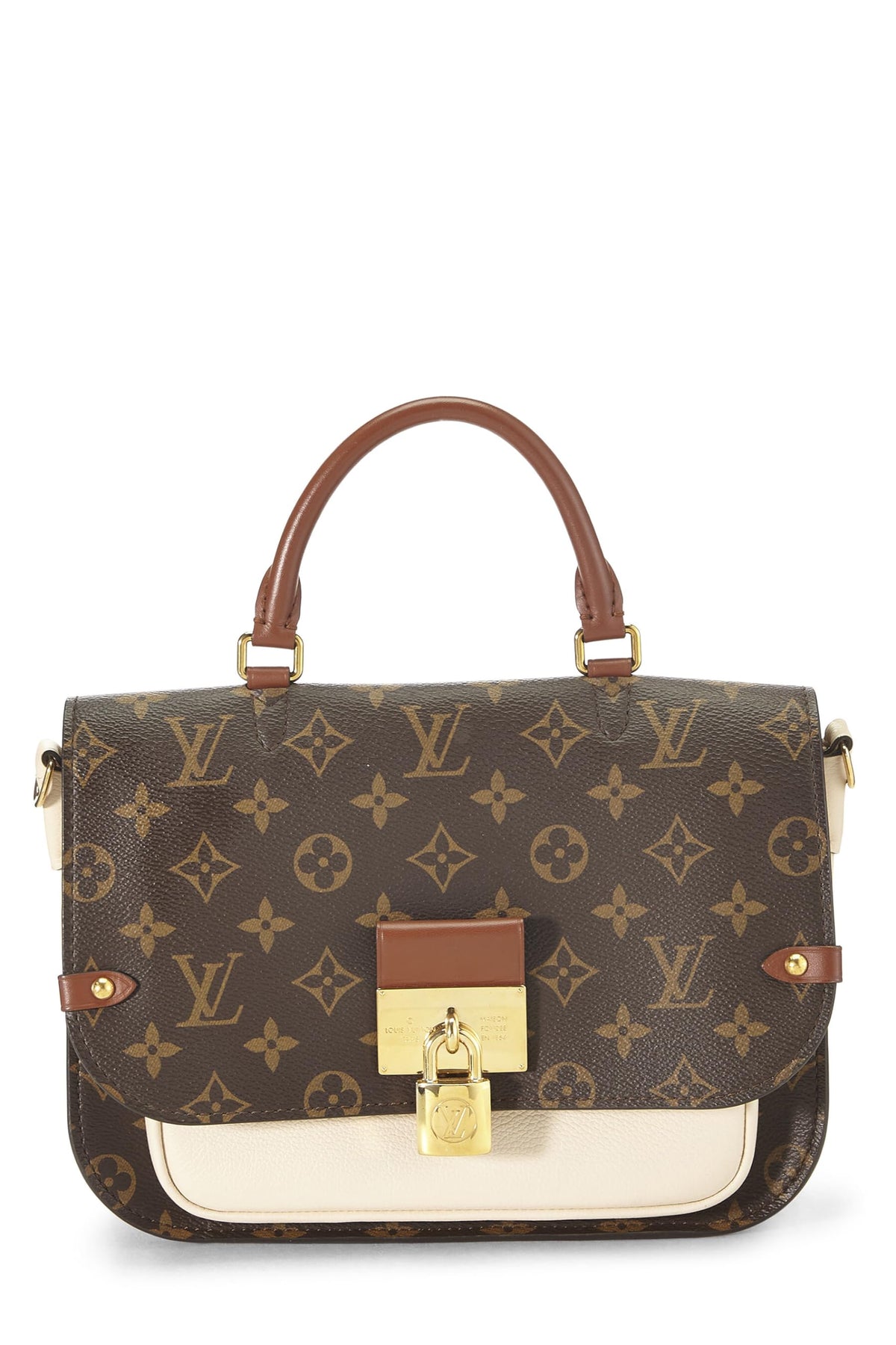 Louis Vuitton,  Beige Monogram Canvas Marignan, Beige