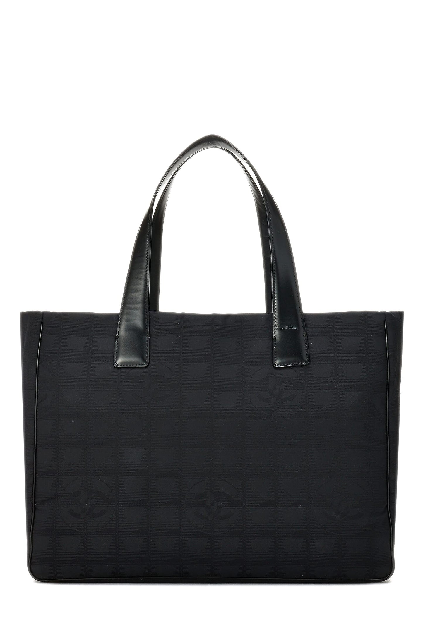 Chanel,  Black Nylon Travel Line Tote Medium, Black