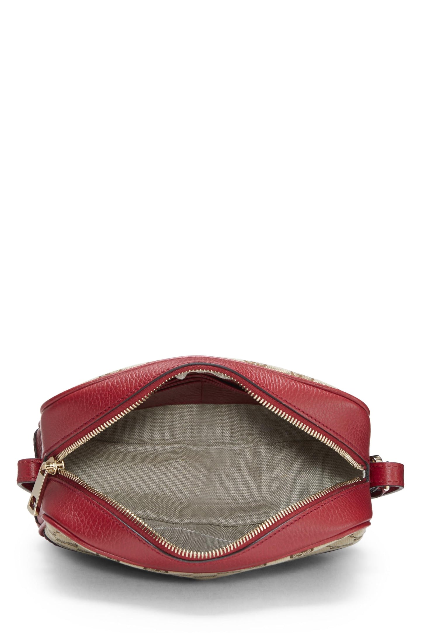 Gucci, Red Original GG Canvas Bree Crossbody, Red