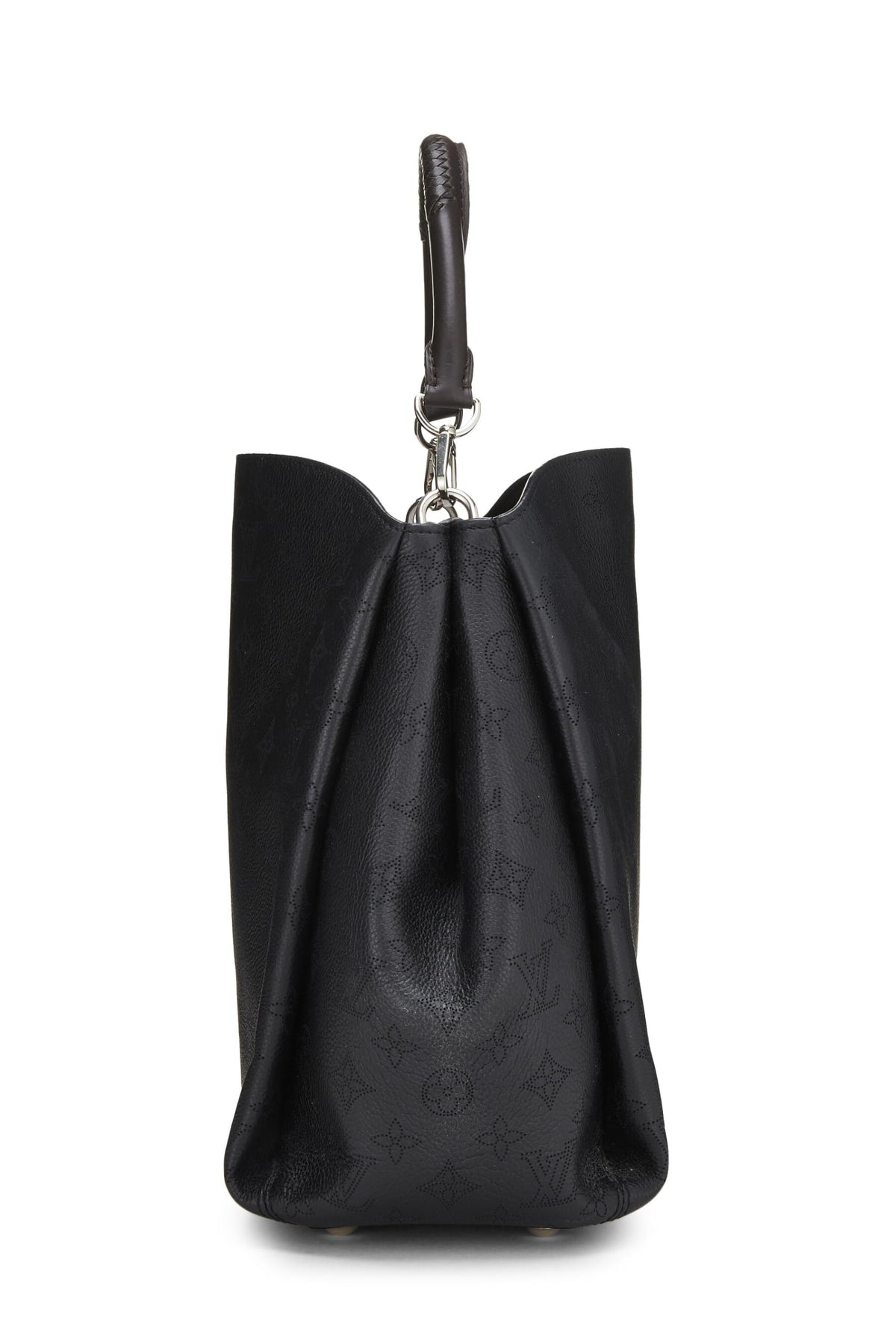 Louis Vuitton,  Black Monogram Mahina Babylone PM NM, Black