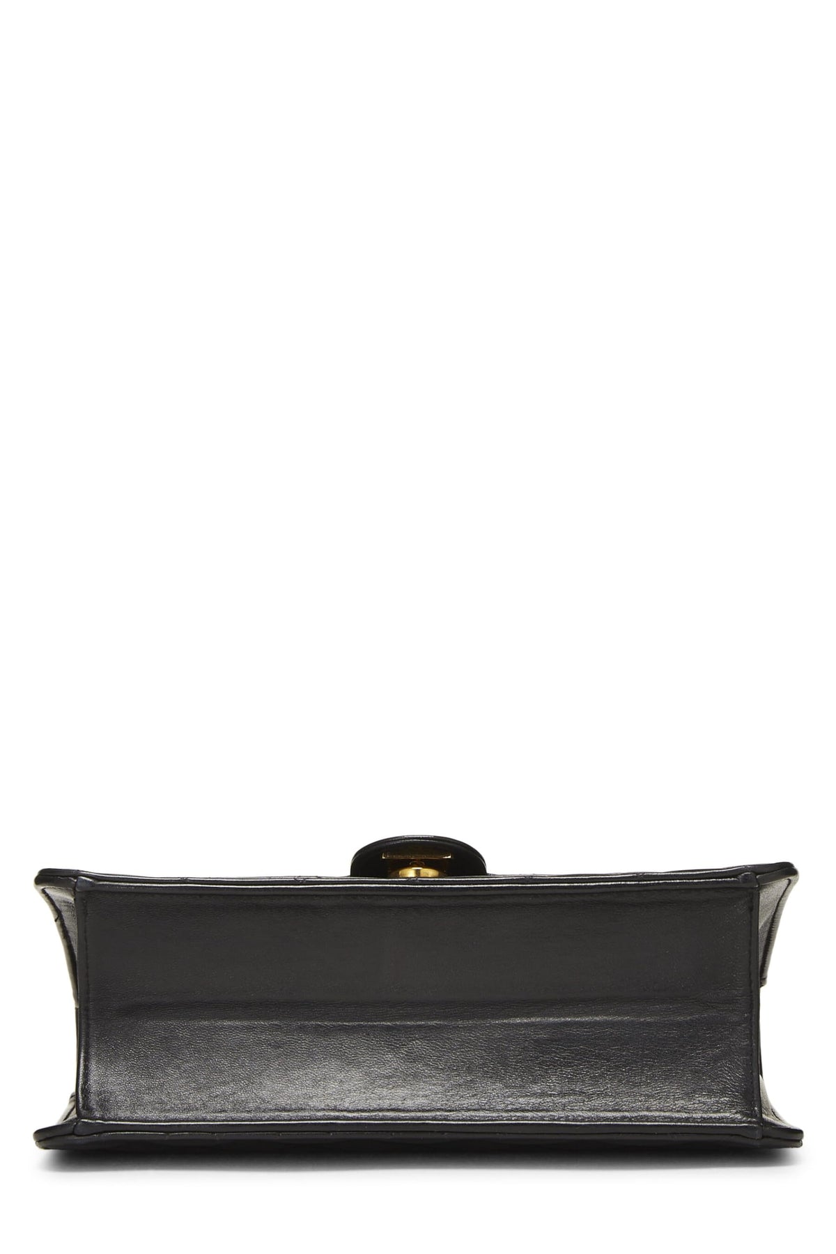 Chanel,  Black Quilted Lambskin Ex Flap Small, Black