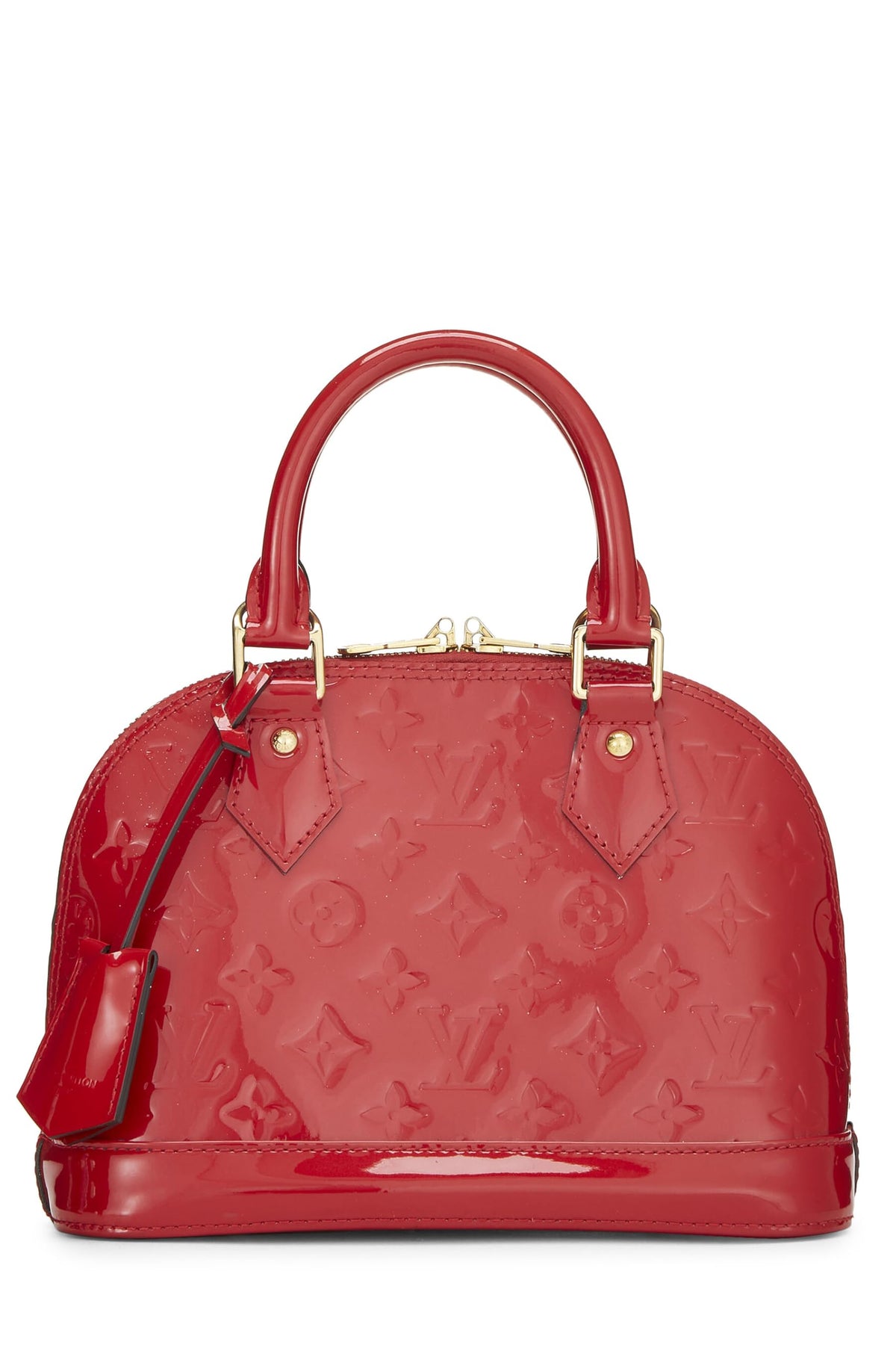 Louis Vuitton,  Cerise Monogram Vernis Alma BB, Red