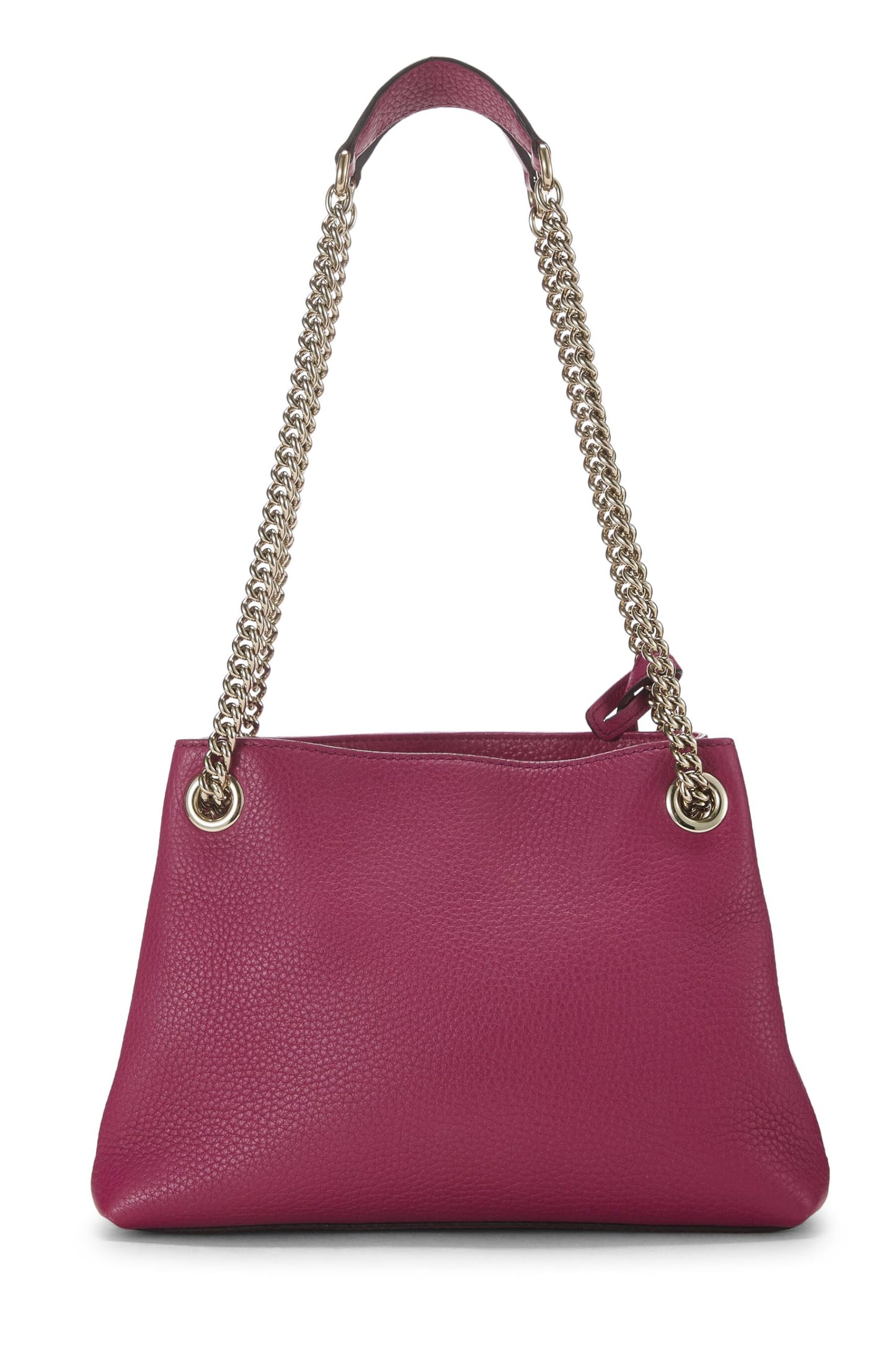Gucci, Pink Leather Soho Chain Tote Small, Pink