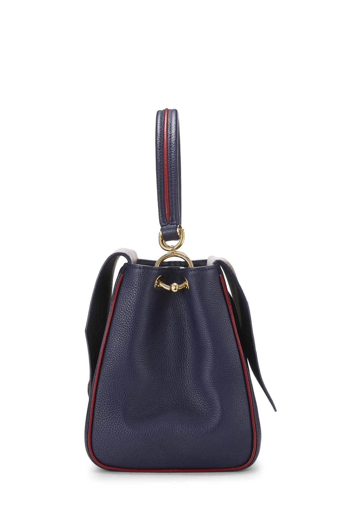 Louis Vuitton,  Navy Monogram Leather Double V Bag, Navy