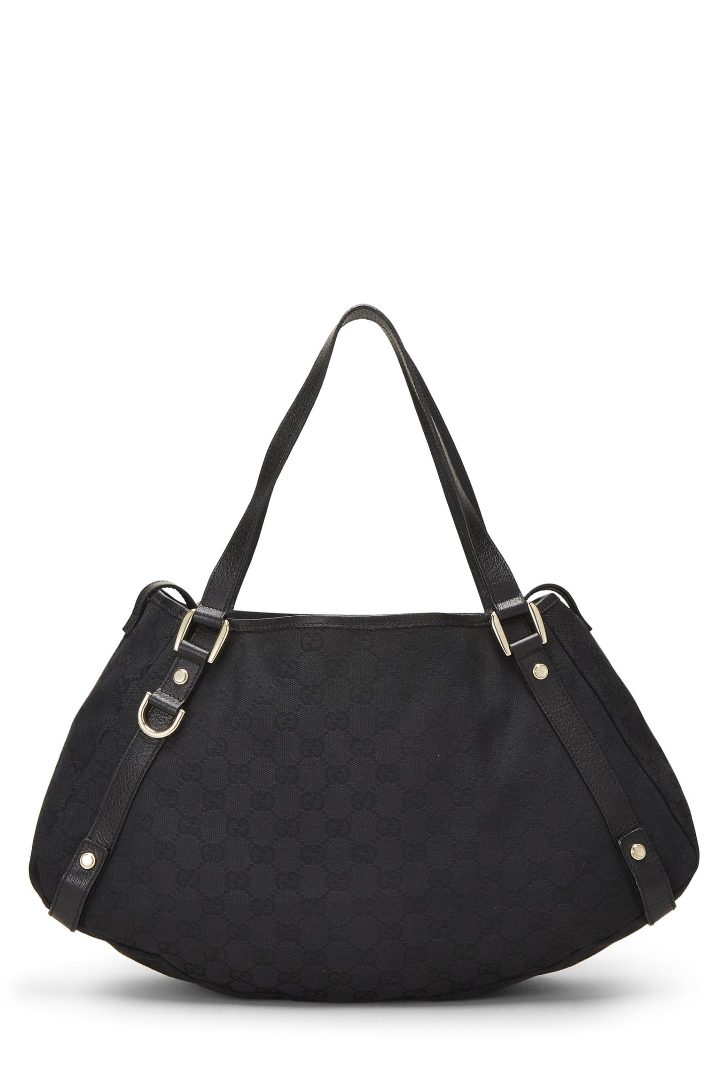 Gucci, Black Original GG Canvas Abbey Tote, Black