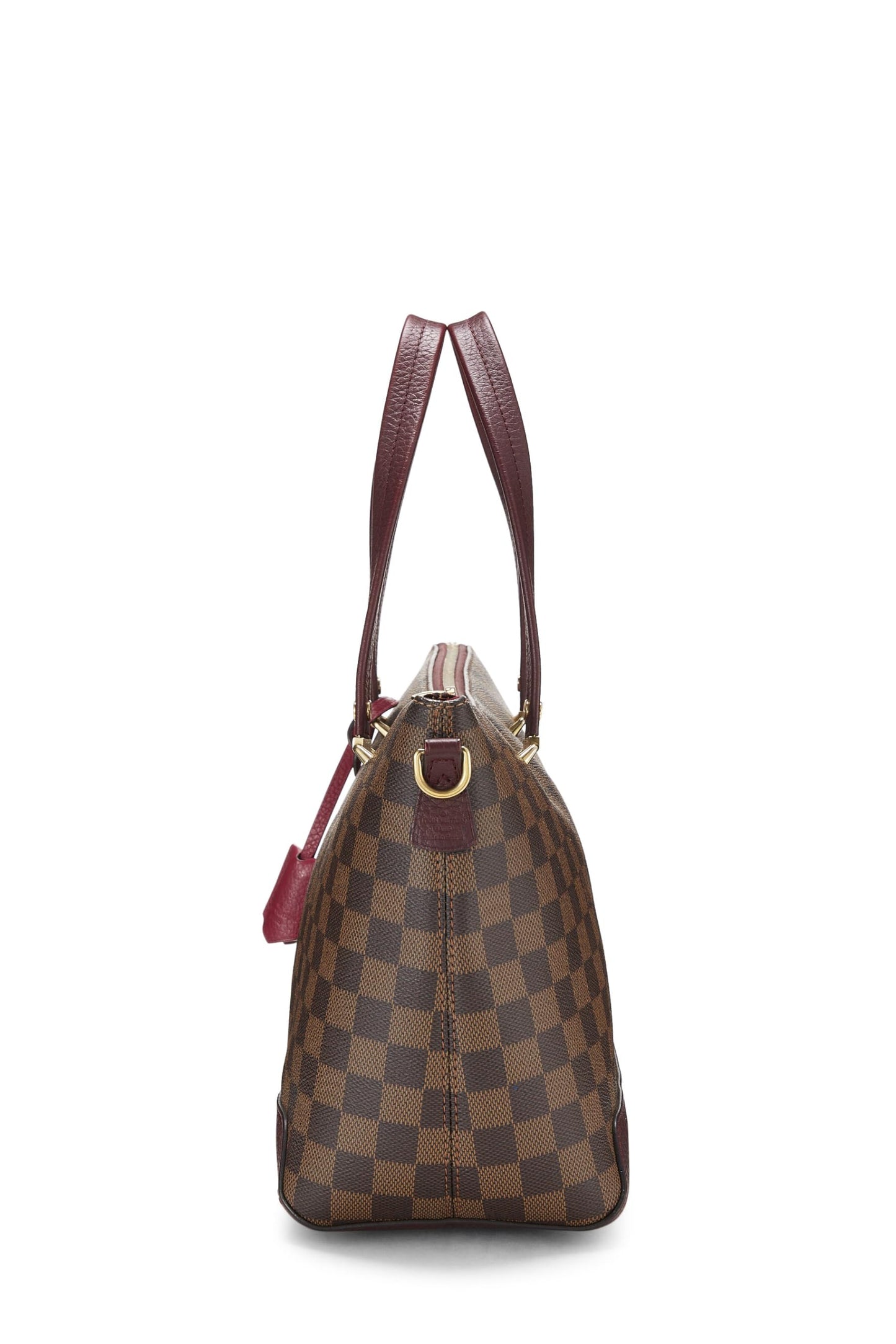 Louis Vuitton,  Damier Ebene Hyde Park Tote, Burgundy