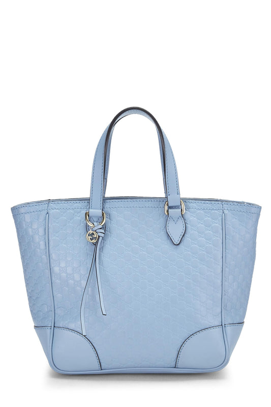 Gucci, Blue Microguccissima Leather Bree Top Handle Small, Blue